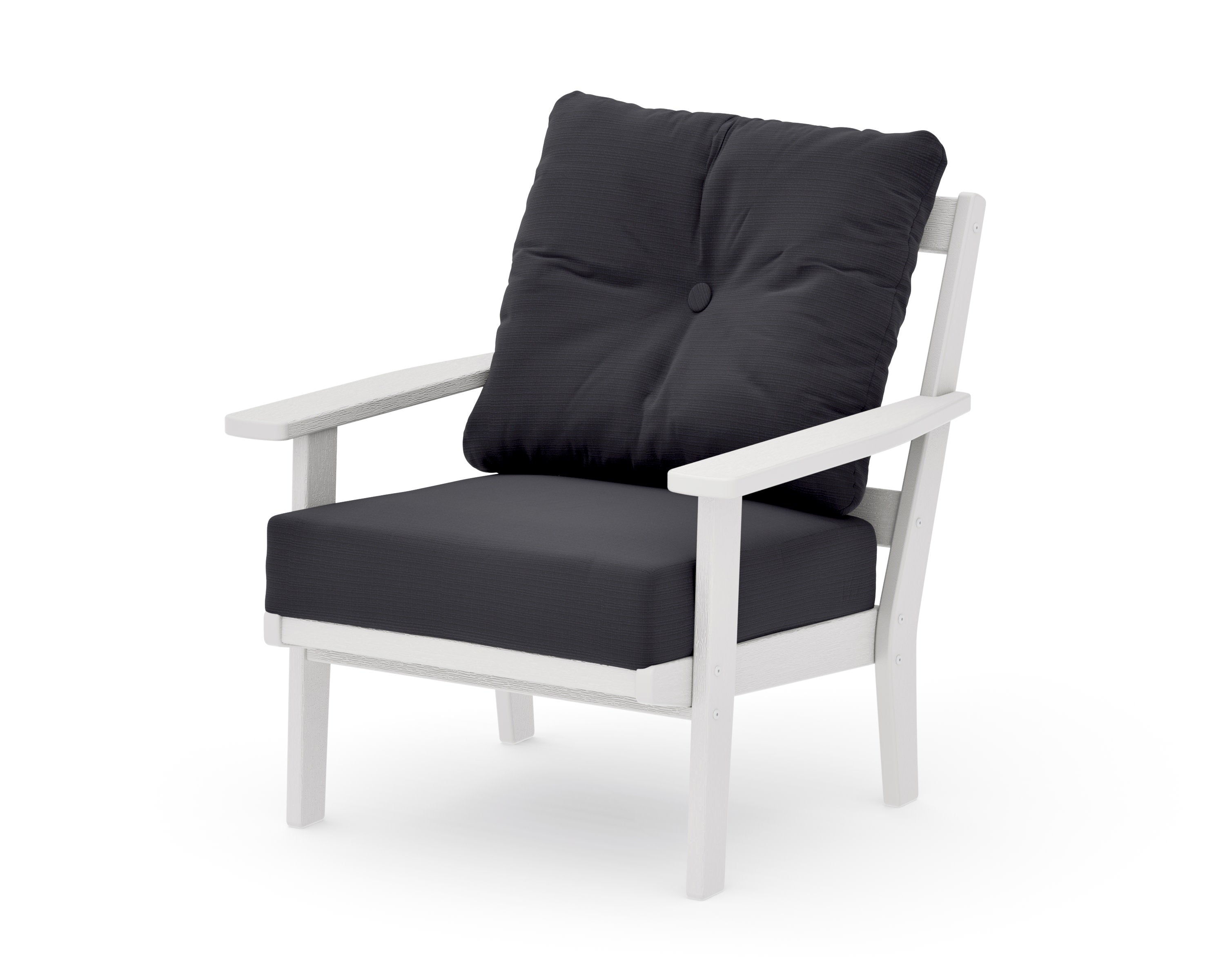 Oxford Deep Seating Chair in Vintage White / Midnight Linen