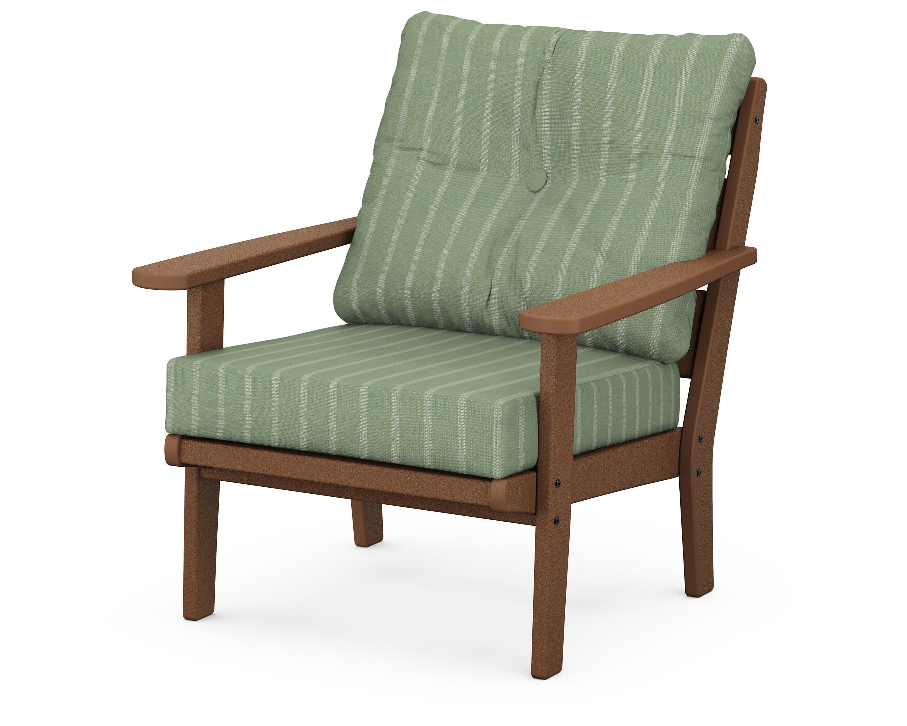 Lakeside Deep Seating Chair in Teak / Unwind Rainwashed