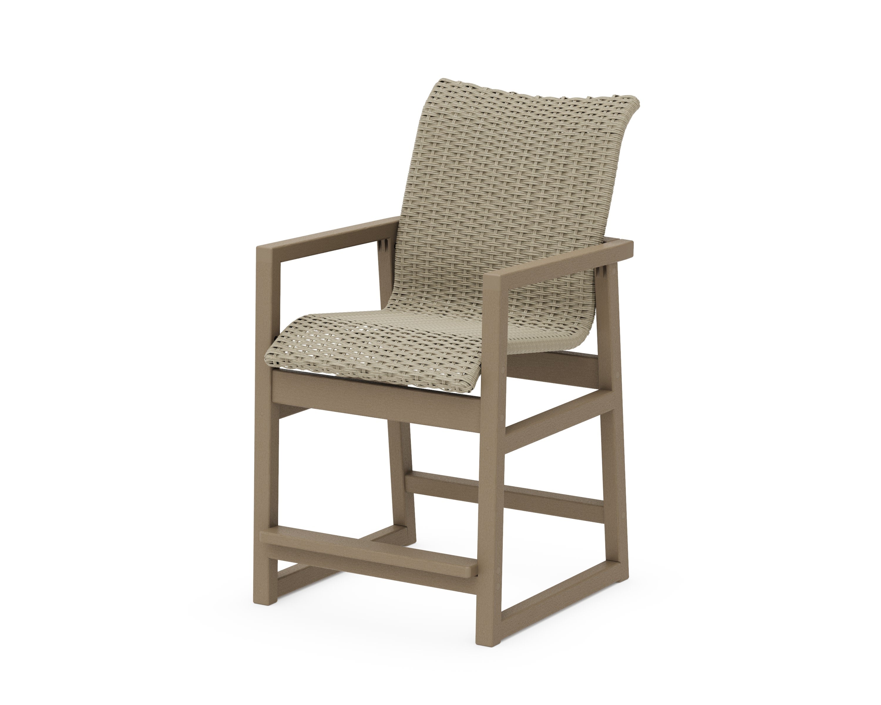 EDGE Woven Counter Arm Chair in Vintage Sahara / Dune Grass
