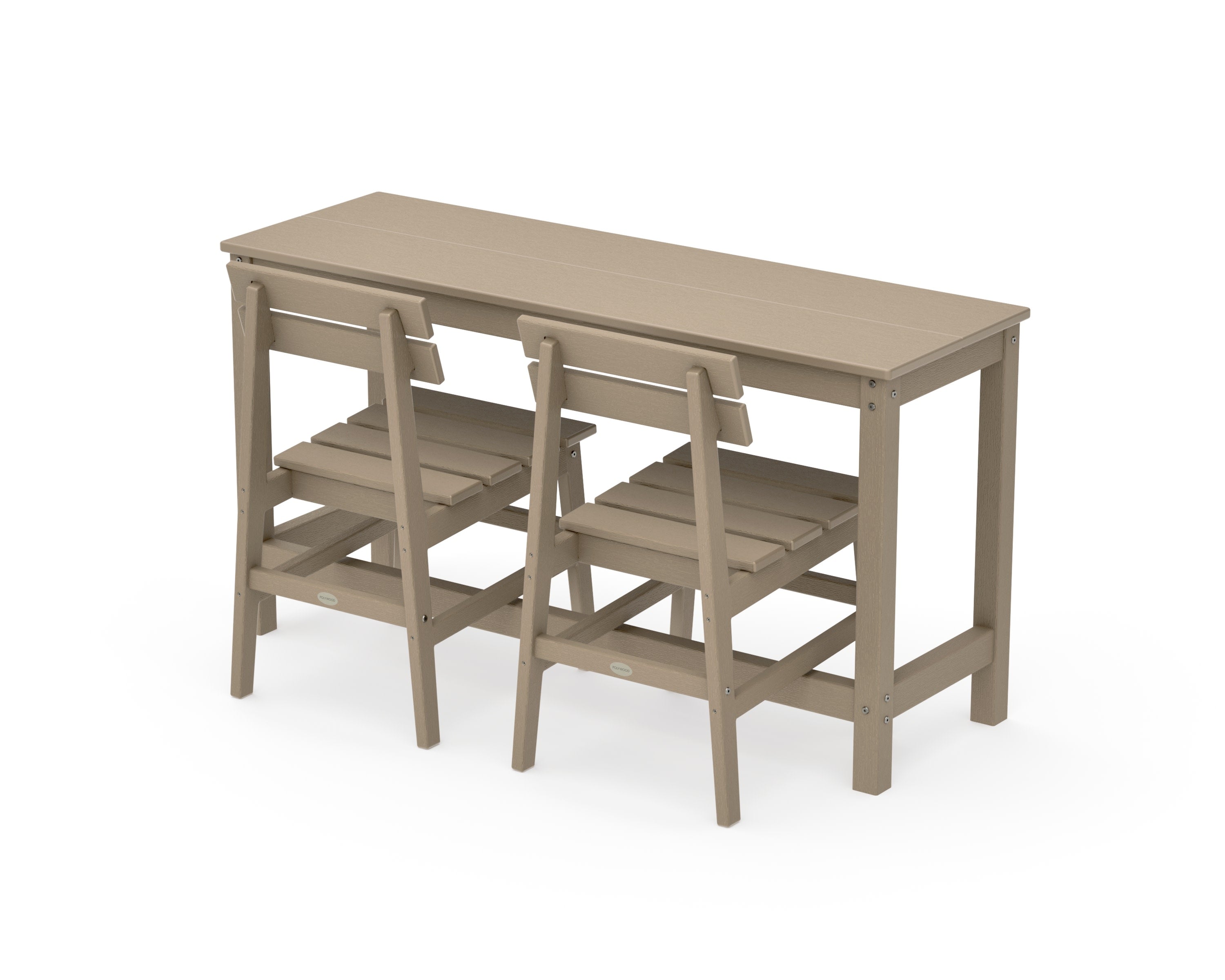Modern Studio Plaza Chair 3-Piece Balcony Set in Vintage Sahara