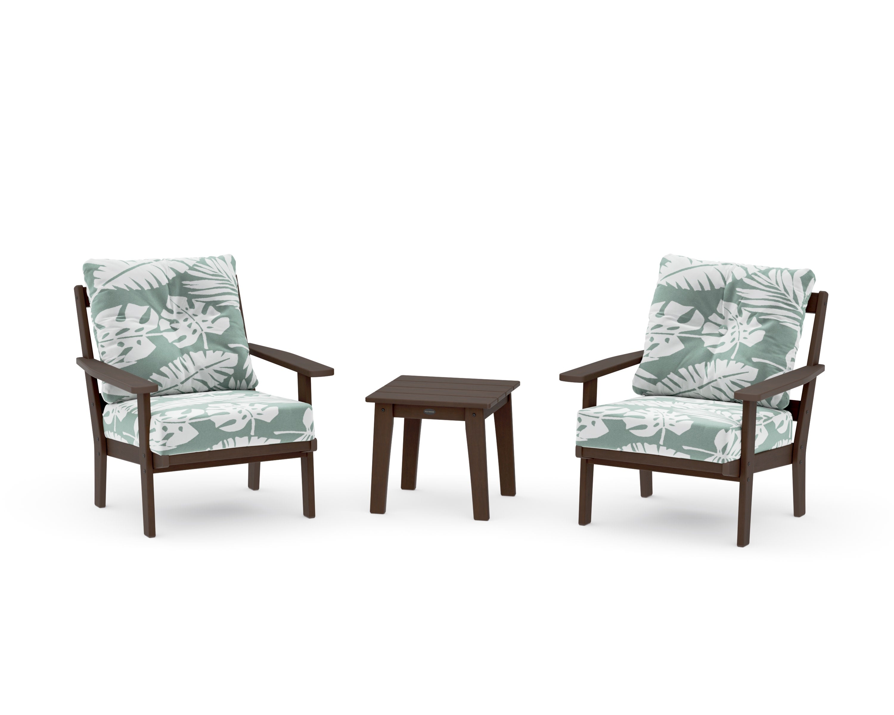 Oxford 3-Piece Deep Seating Set in Kona / Leaf Glacier Spa