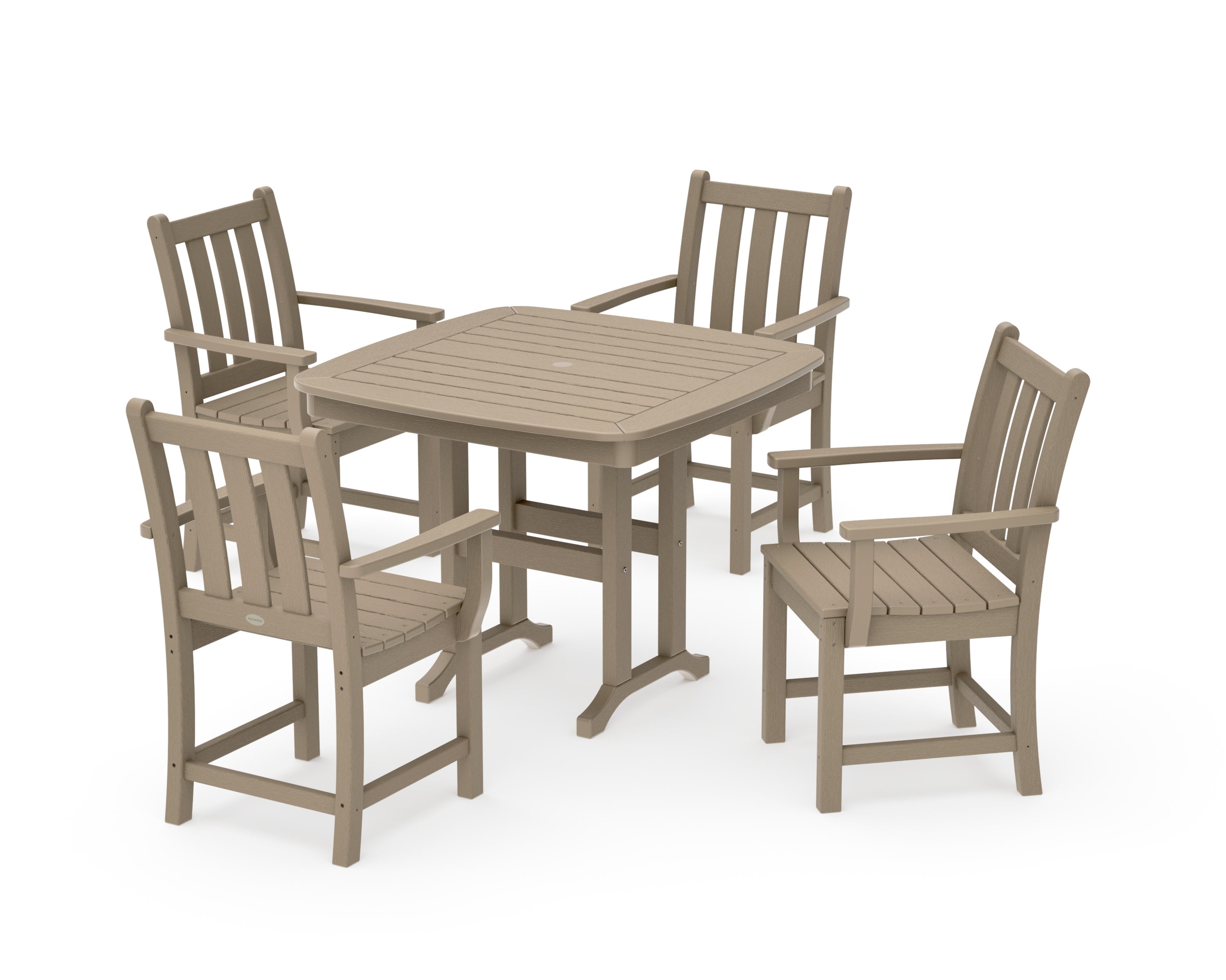 Traditional Garden 5-Piece Dining Set in Vintage Sahara