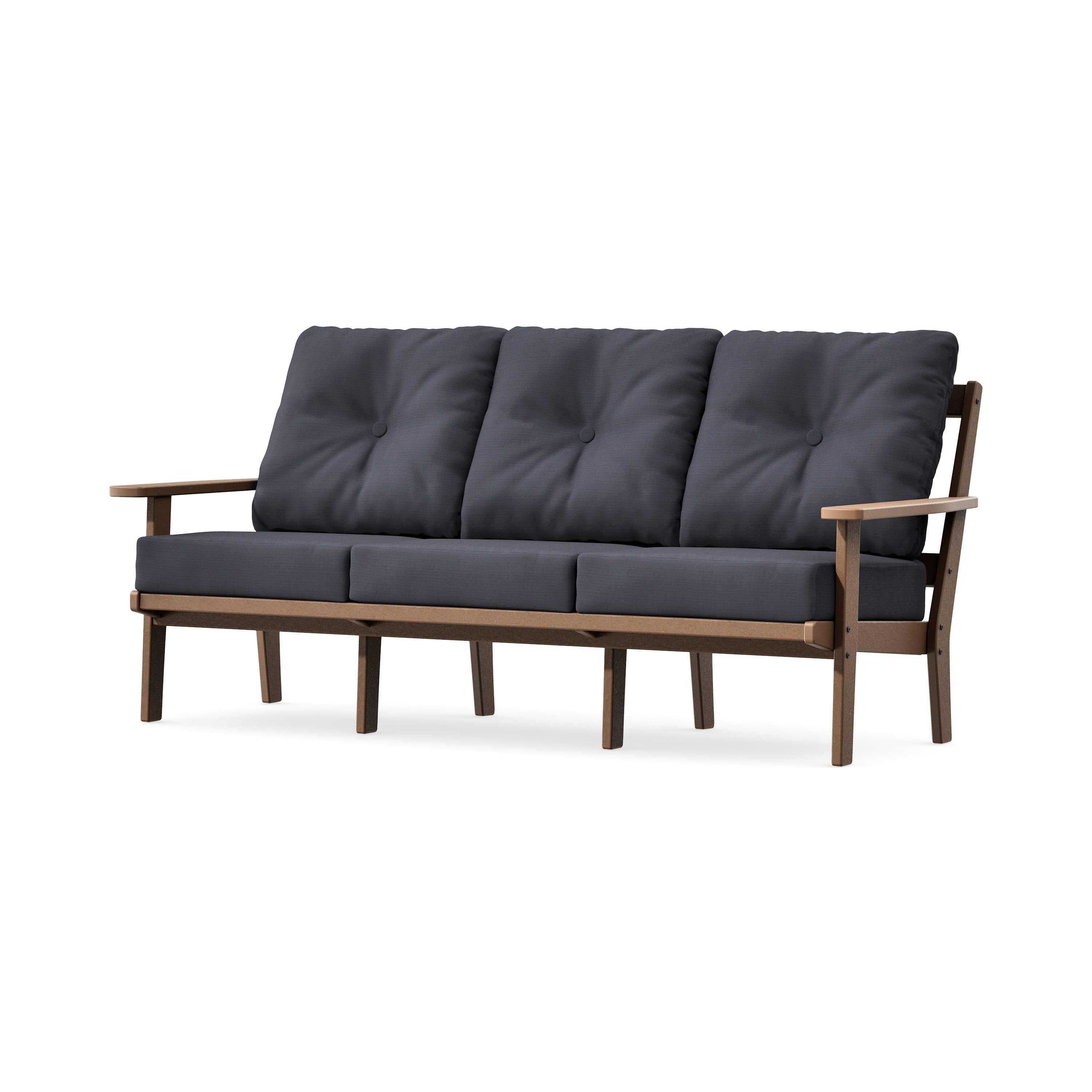 Oxford Deep Seating Sofa in Teak / Midnight Linen