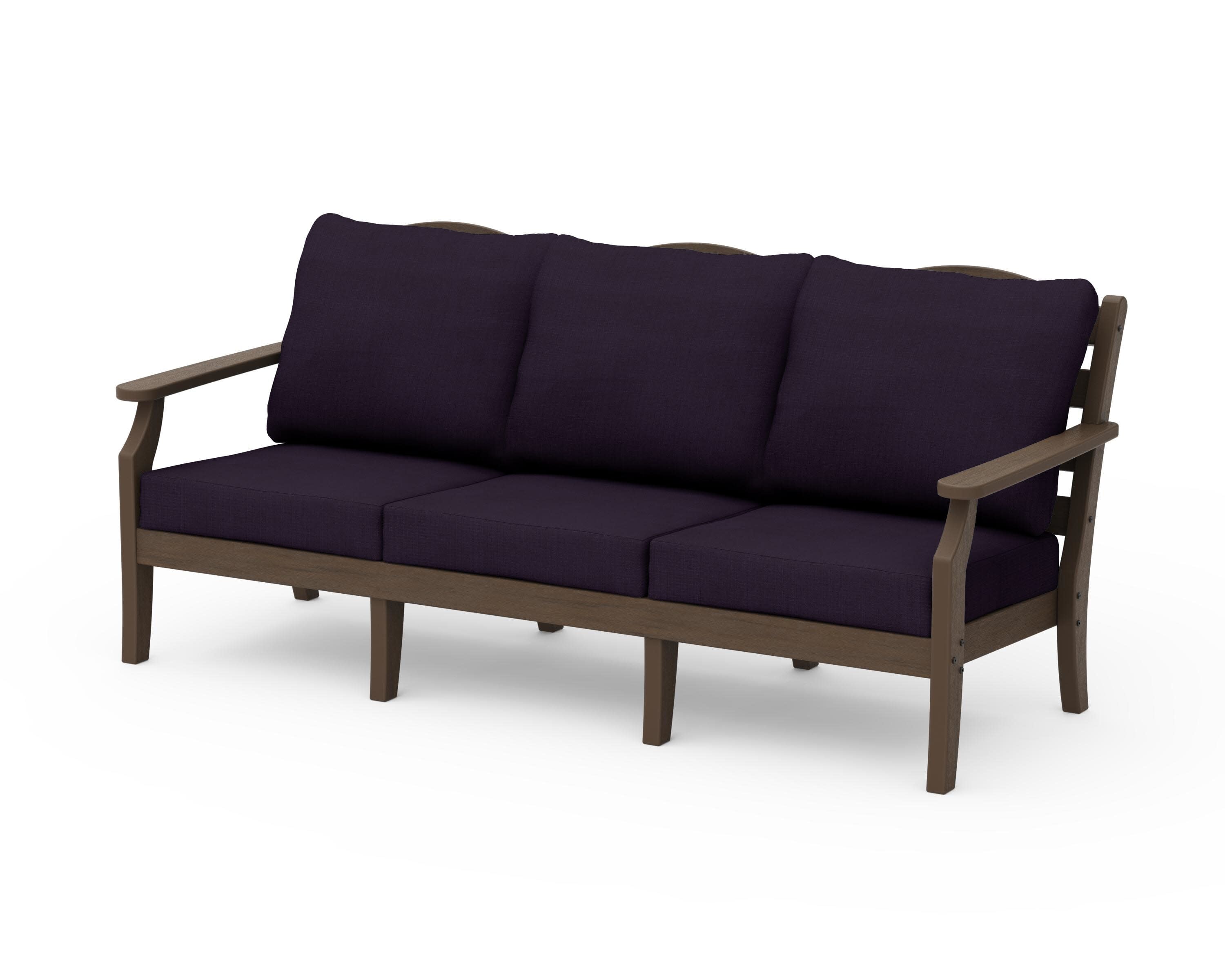 Savannah Deep Seating Sofa in Kona / Navy Linen