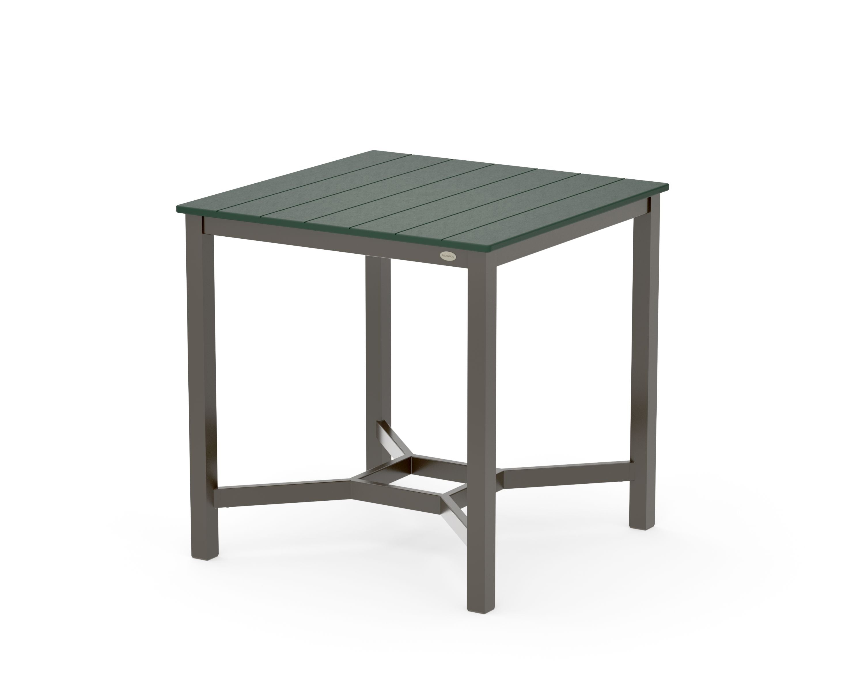 Main Street 36 x 36 Counter Table in Bronze / Green