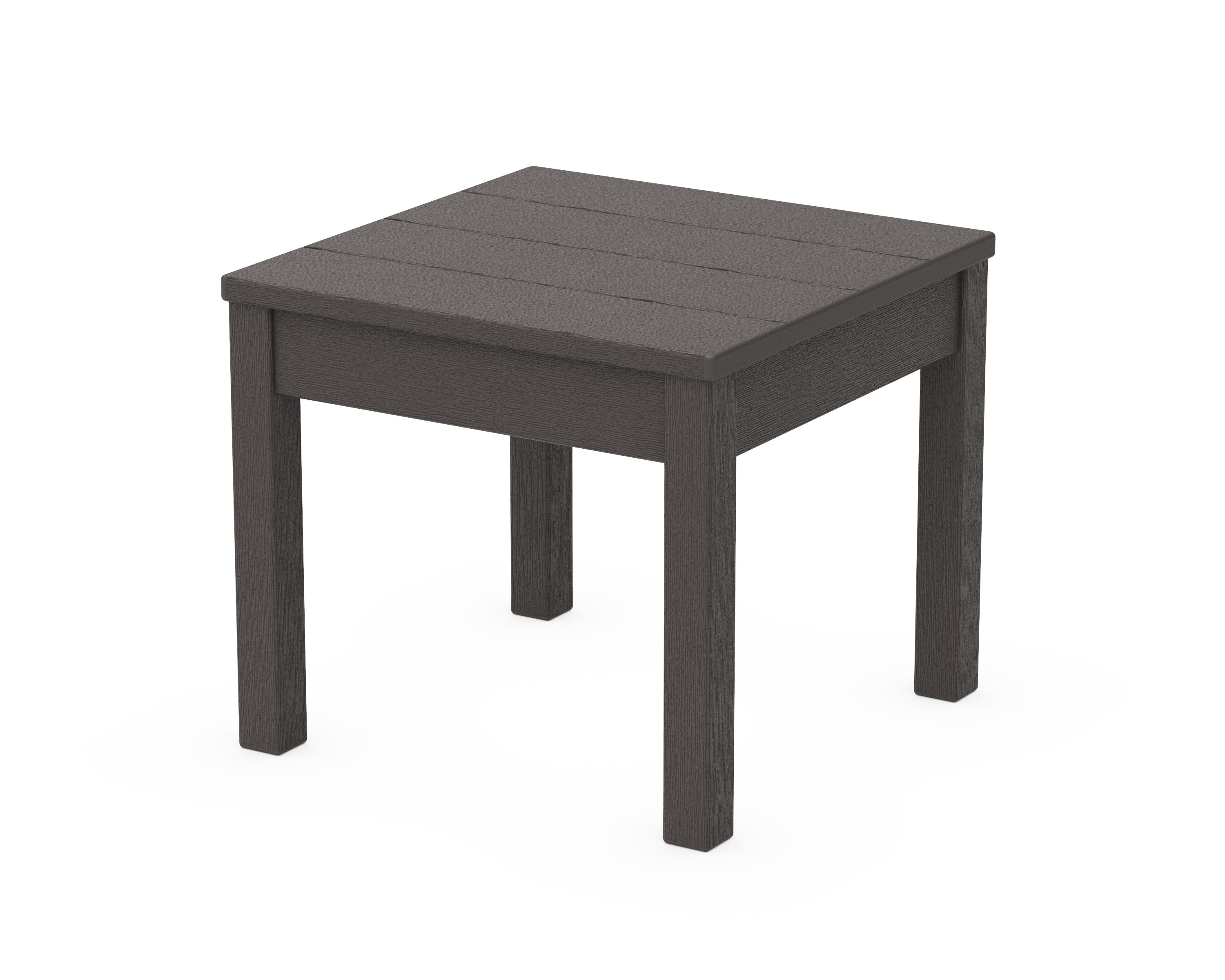 22" Square End Table in Vintage Coffee