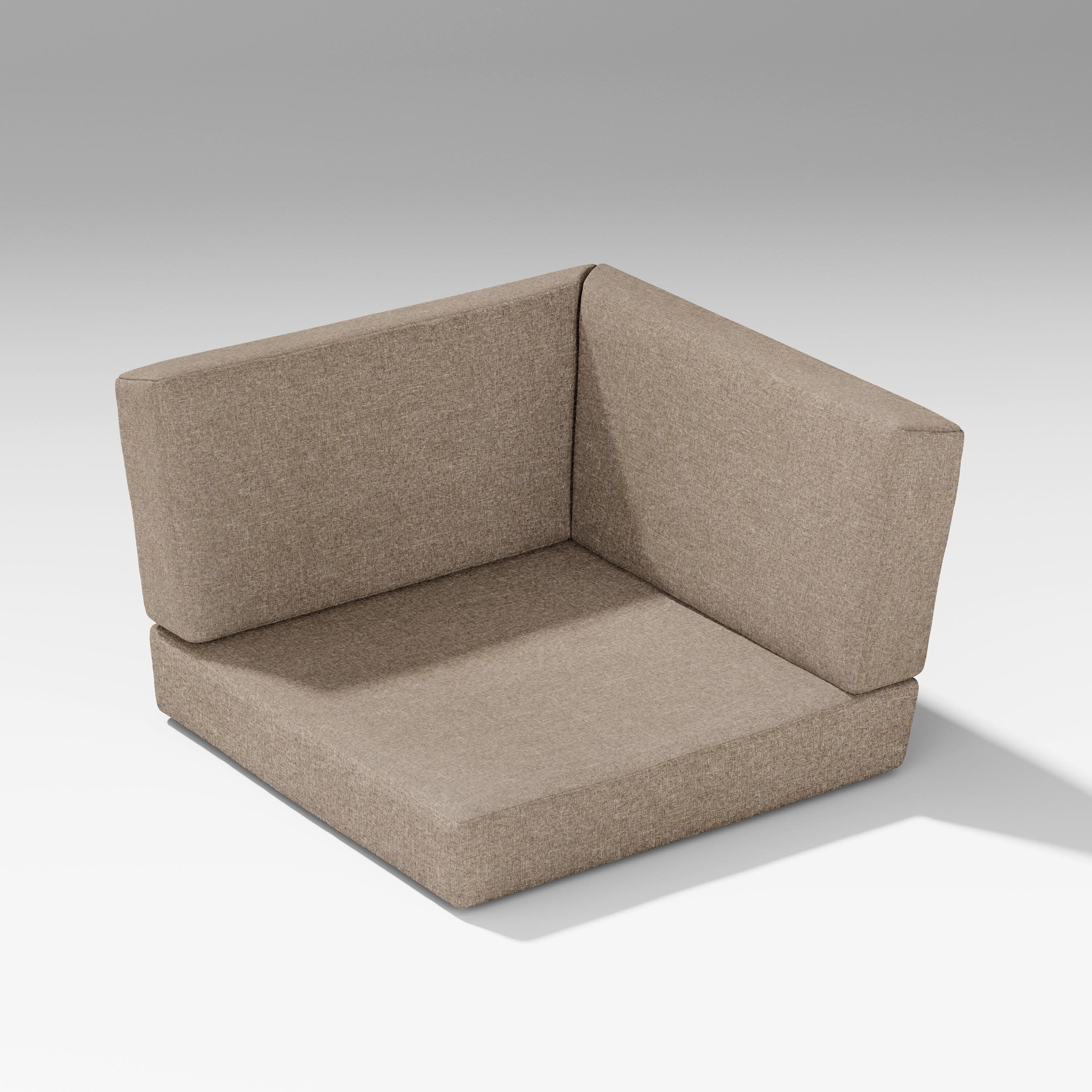 Latitude Corner Seat Cushion in Spiced Burlap