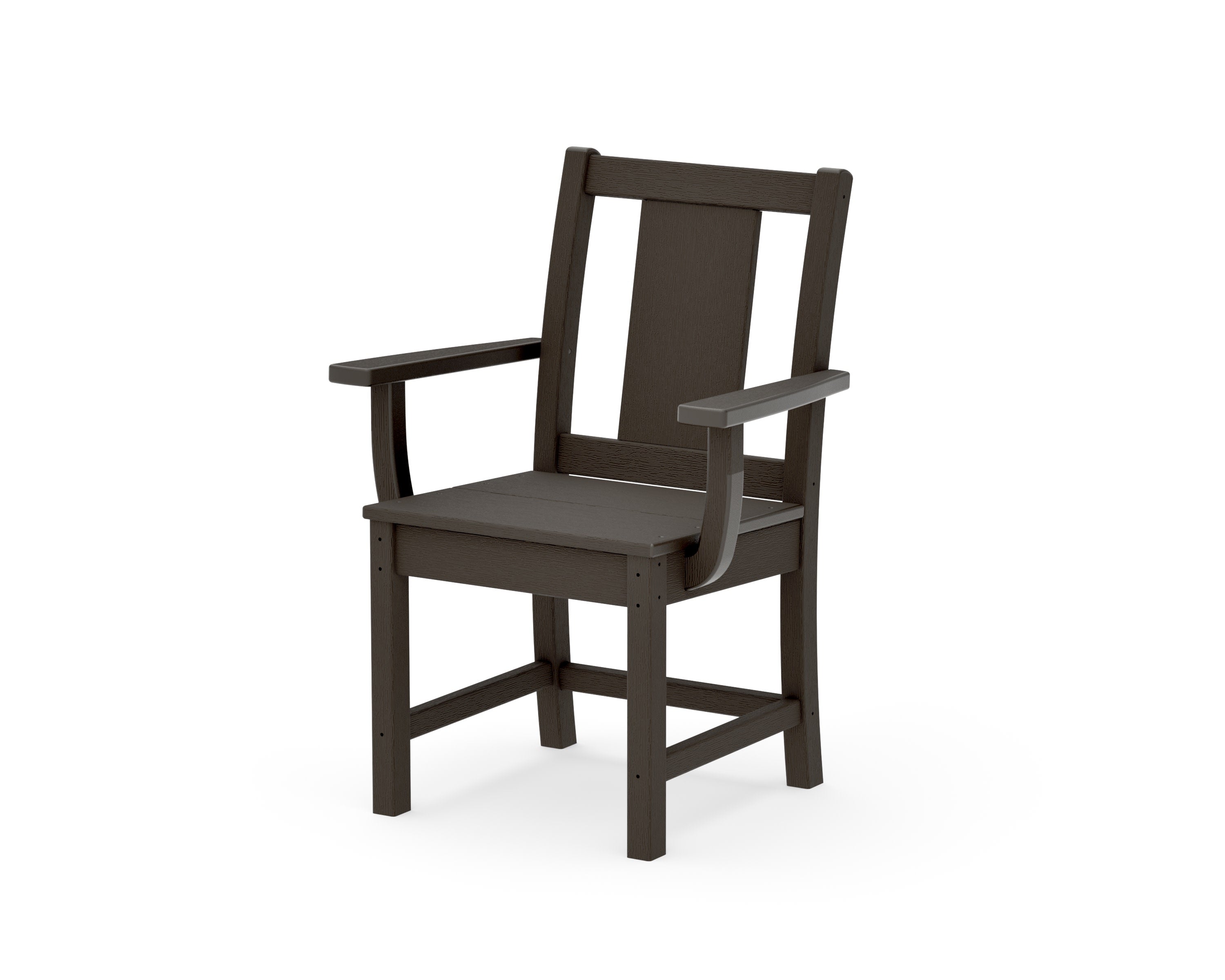Prairie Dining Arm Chair in Vintage Coffee