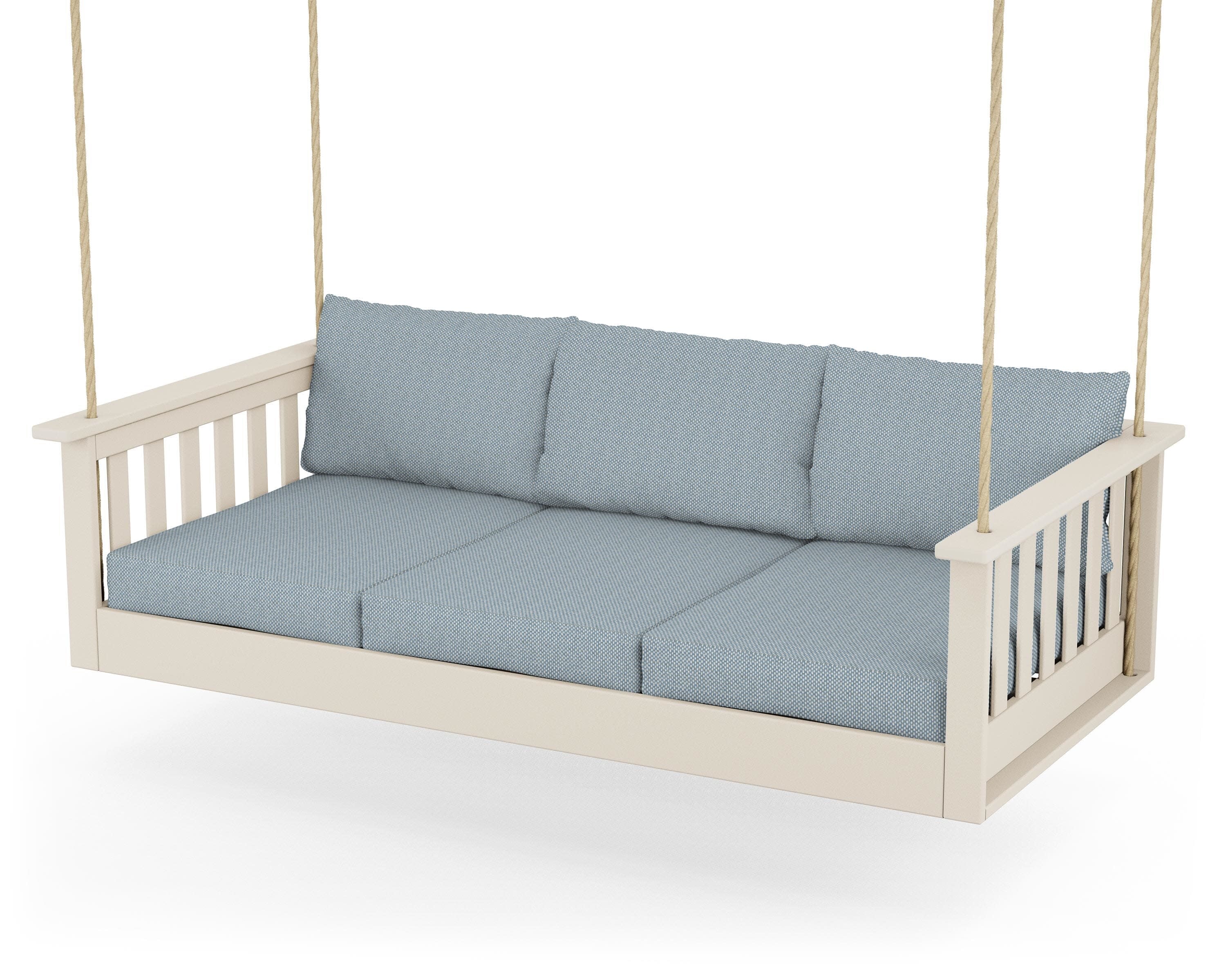 Vineyard Daybed Swing in Sand / Exhale Sky