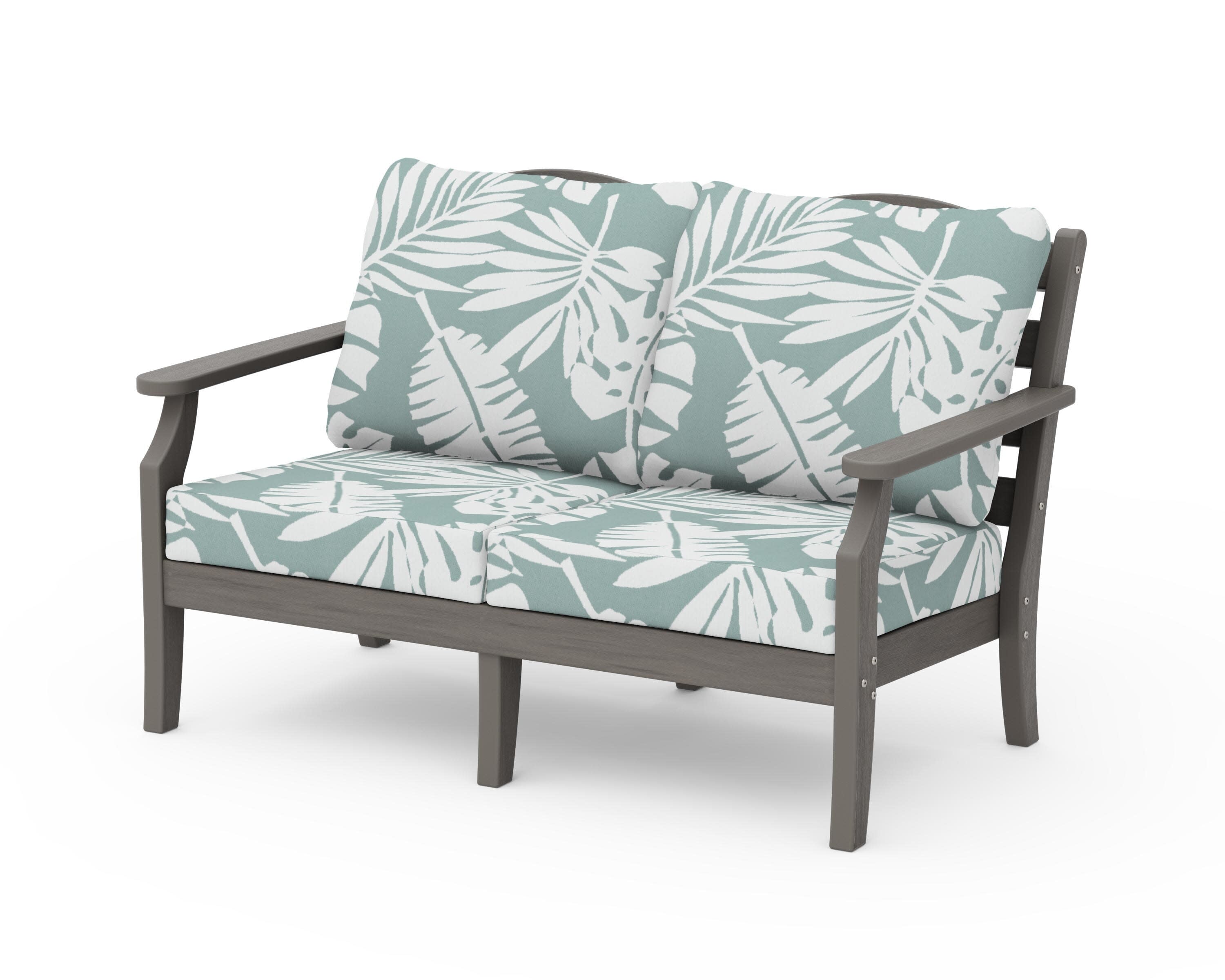 Savannah Deep Seating Loveseat in Driftwood / Leaf Glacier Spa