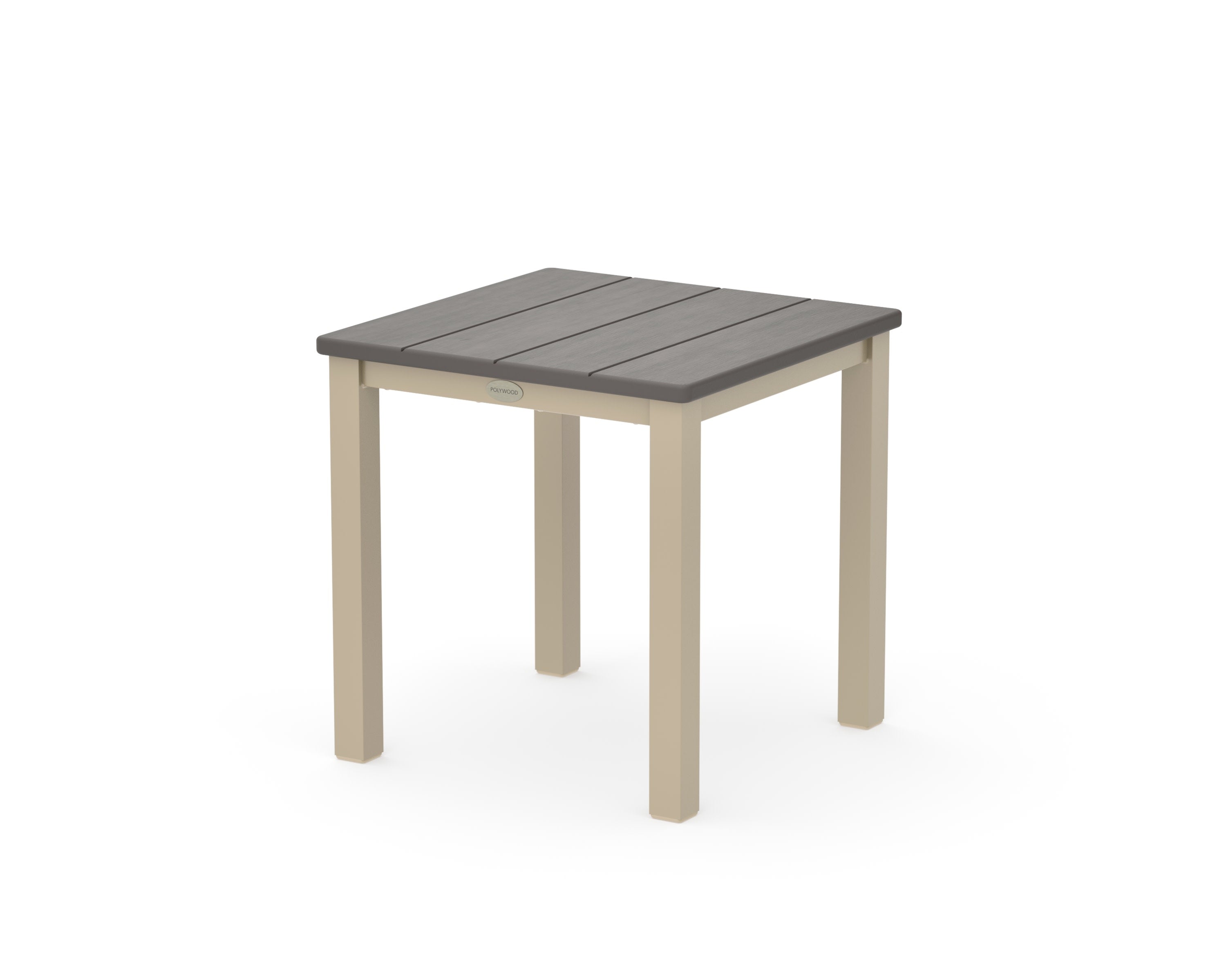 Main Street 18" Side Table in Sand / Driftwood