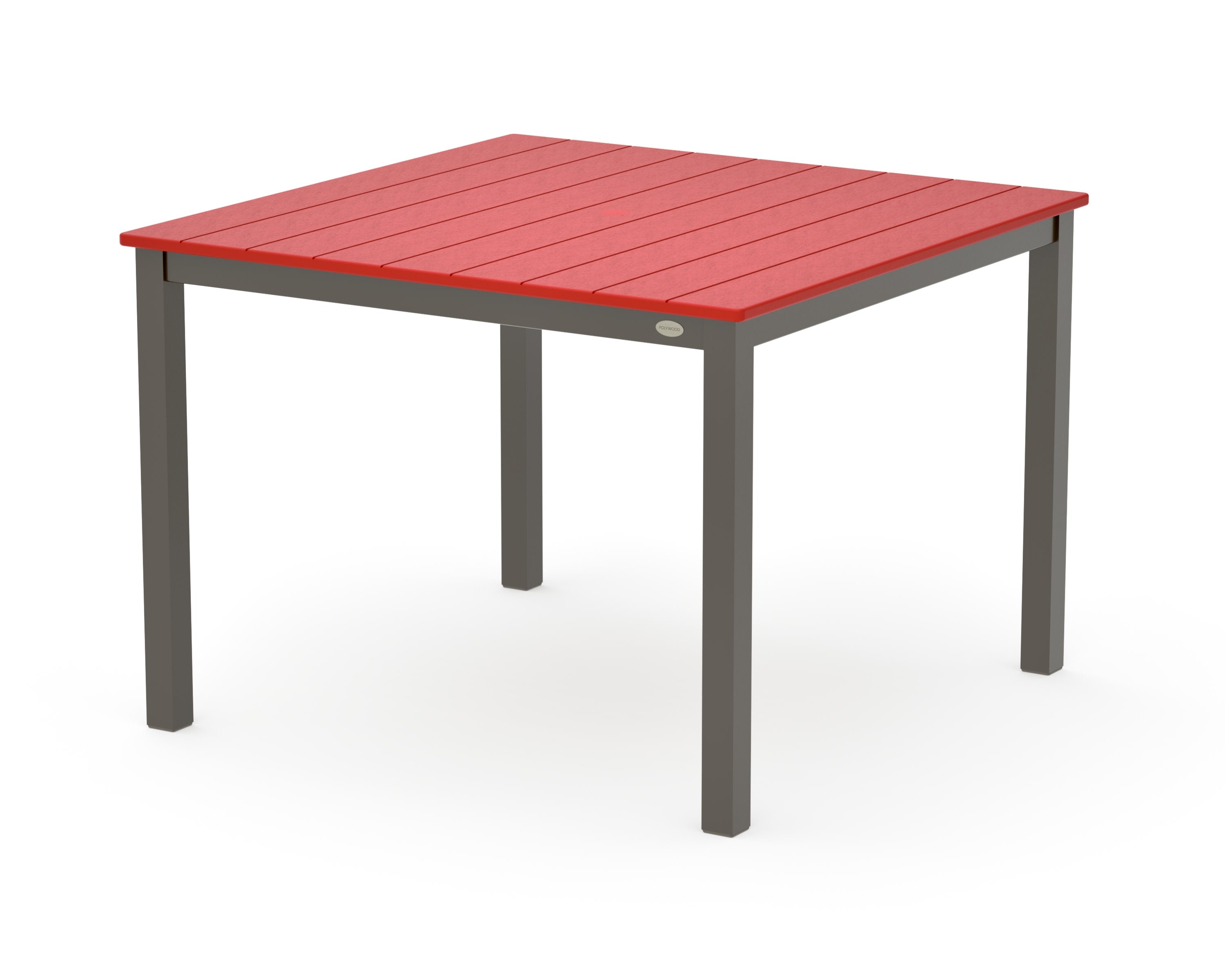Main Street 42 x 42 Dining Table in Bronze / Sunset Red