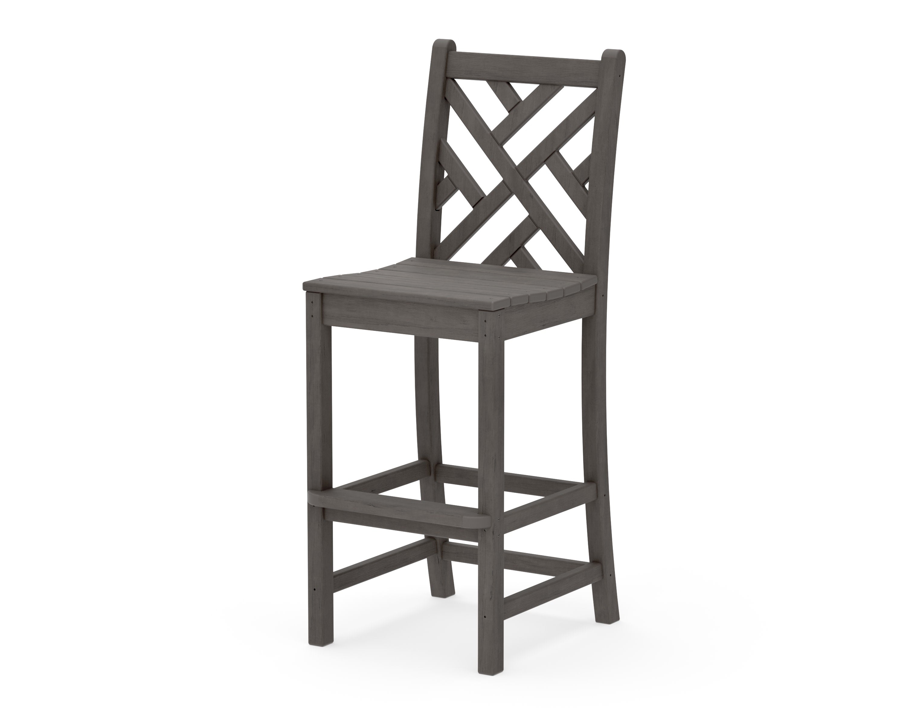 Chippendale Bar Side Chair in Driftwood