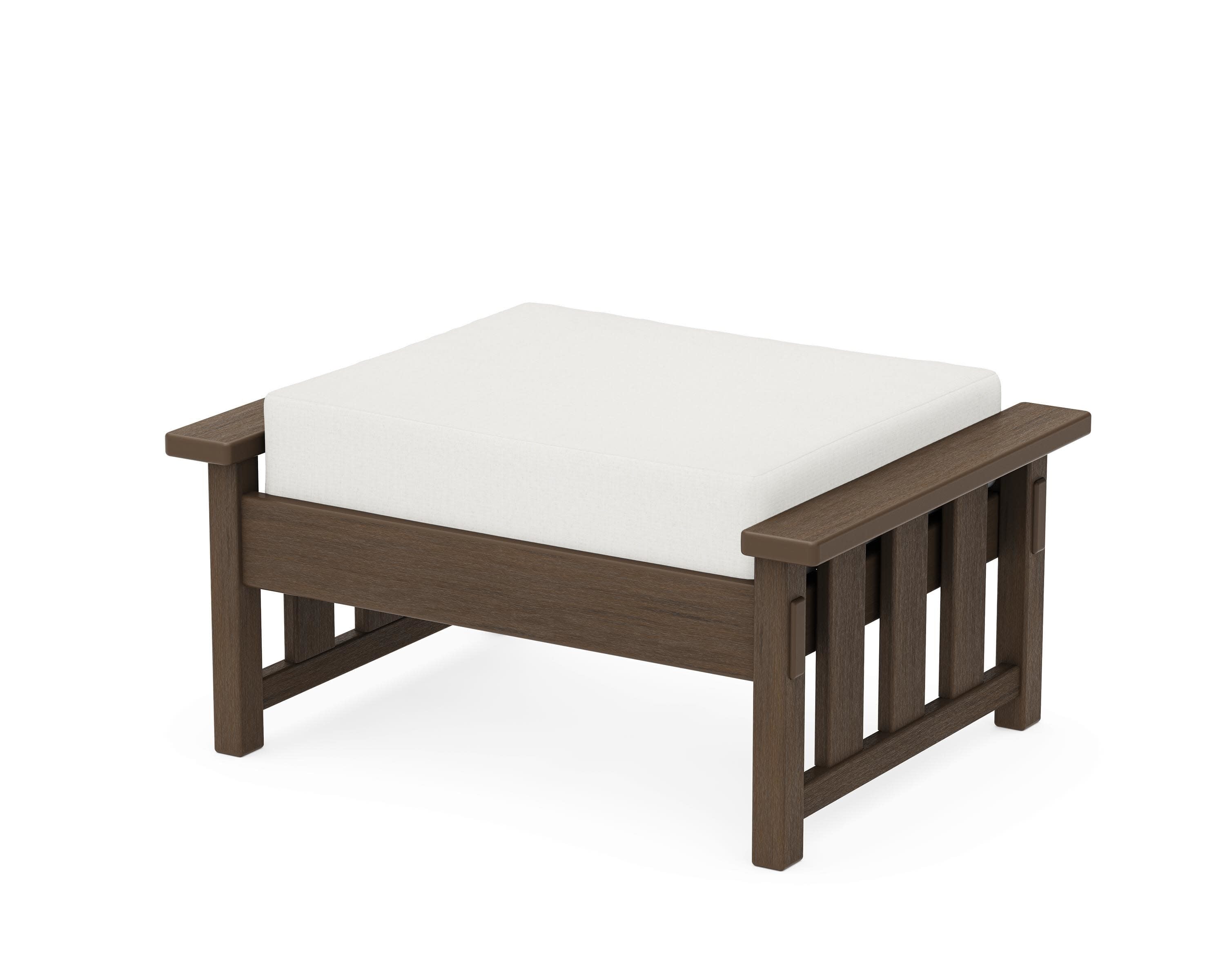 Acadia Deep Seating Ottoman in Kona / Natural Linen