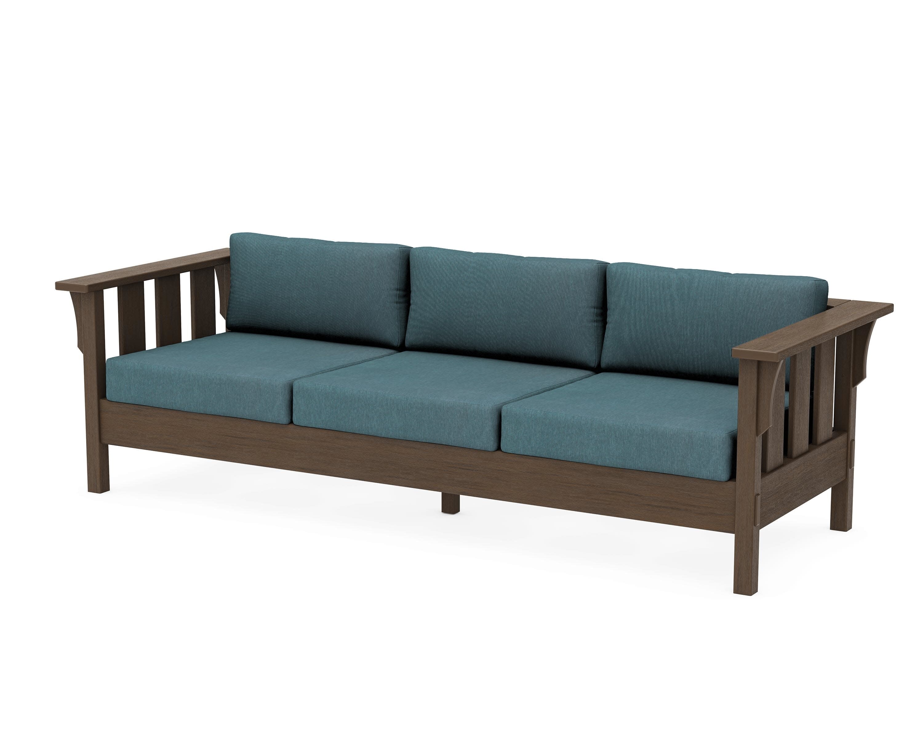 Acadia Deep Seating Sofa in Kona / Ocean Teal