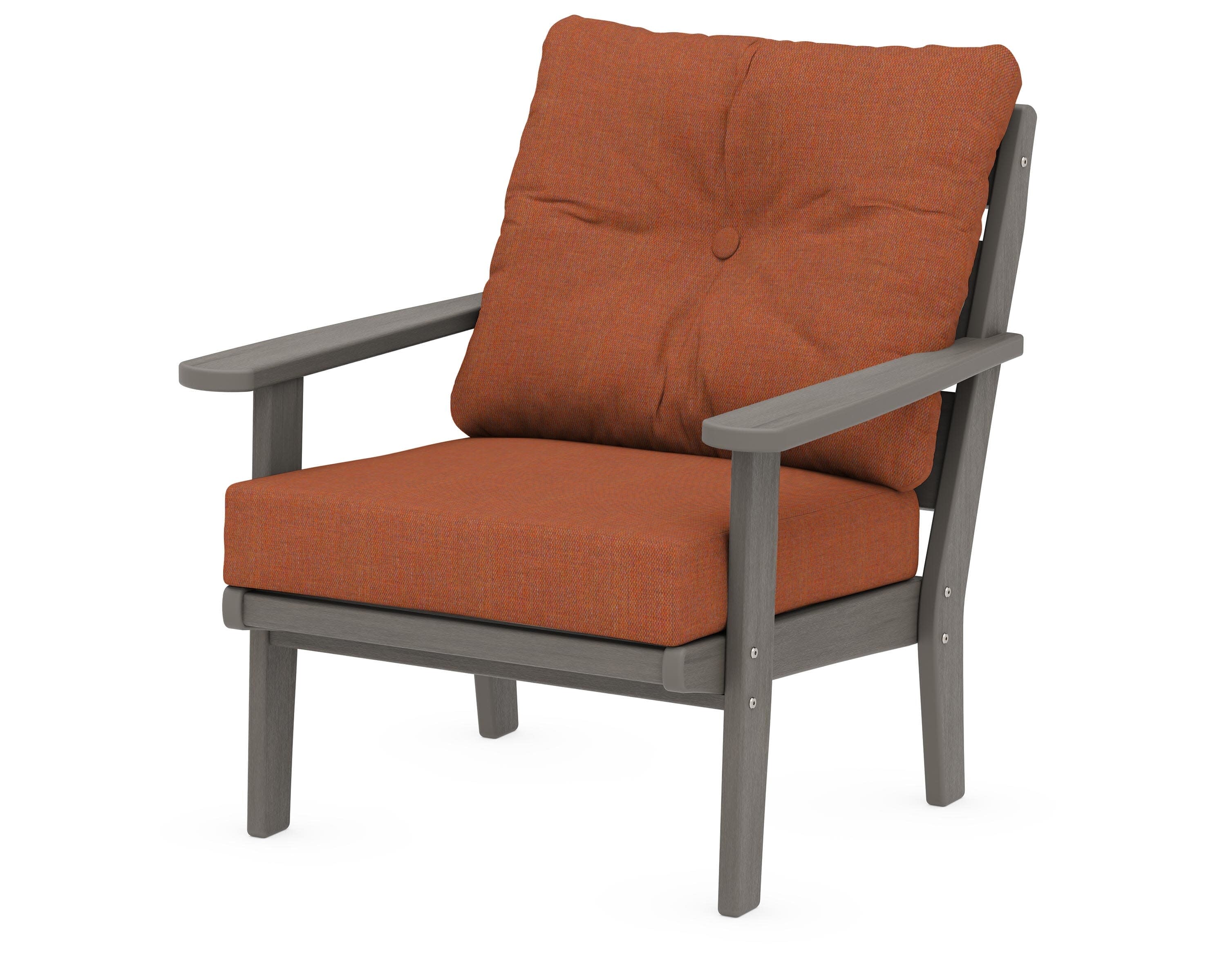 Lakeside Deep Seating Chair in Driftwood / Play Adobe