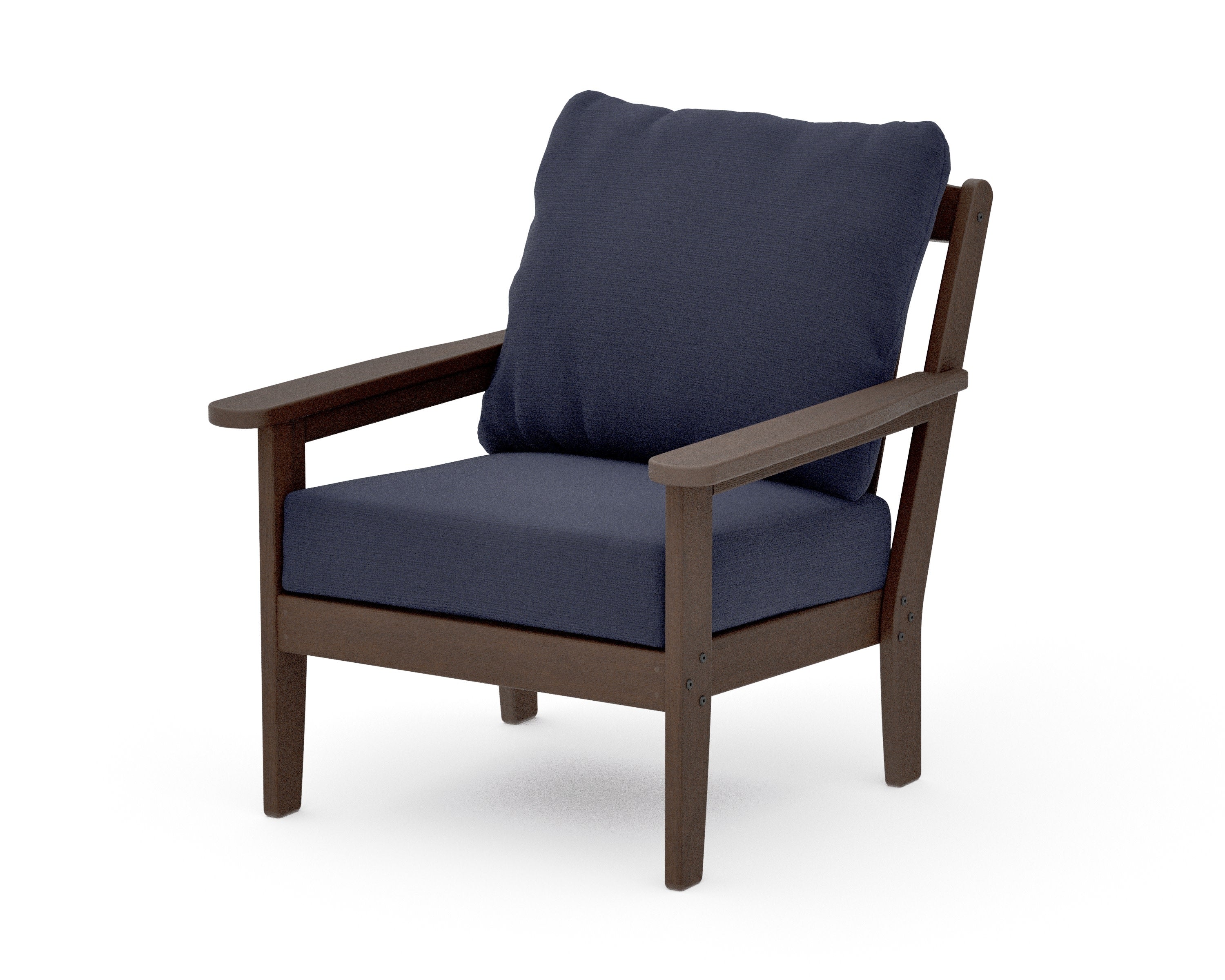 Cottage Deep Seating Chair in Kona / Navy Linen