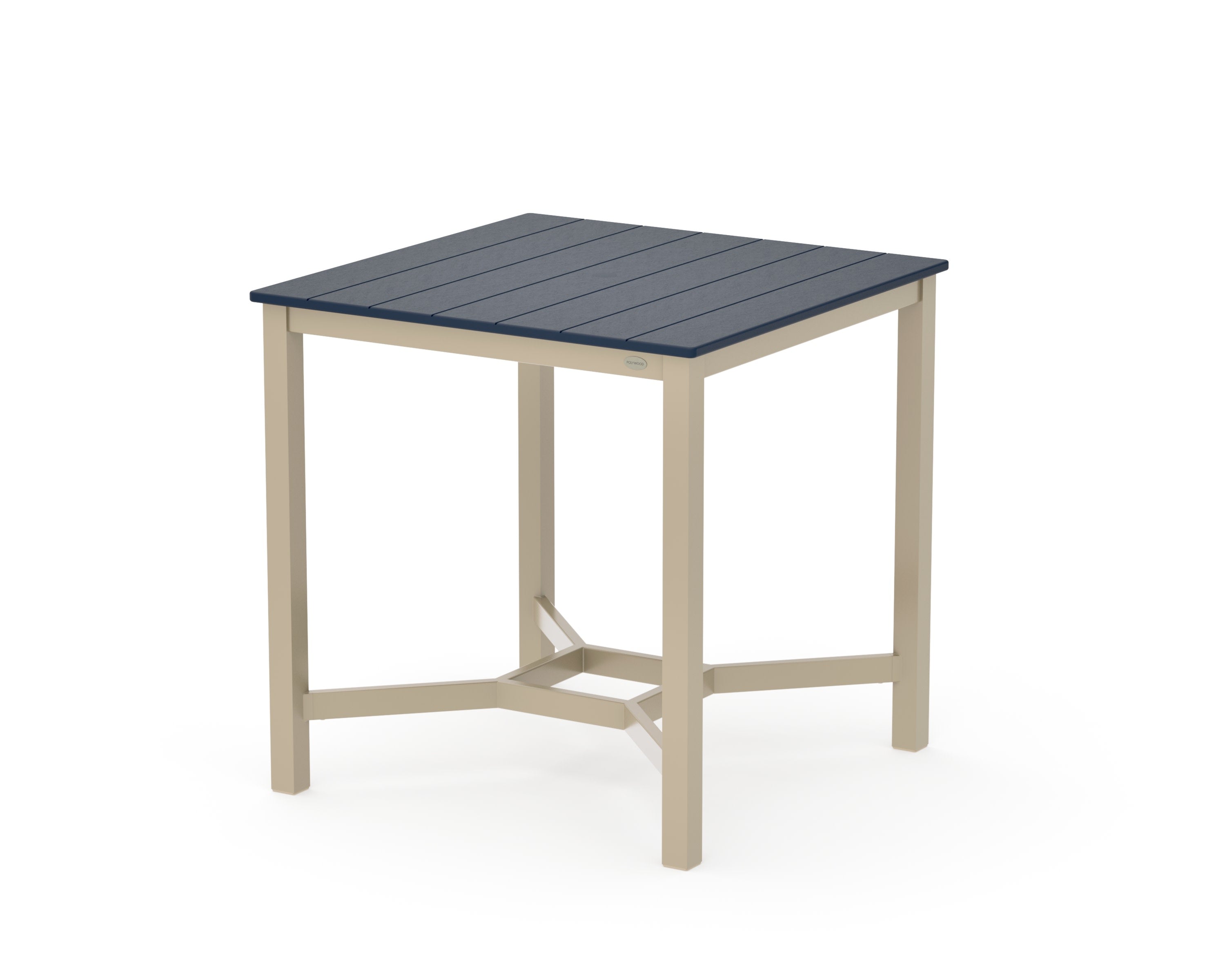 Main Street 36 x 36 Counter Table in Sand / Navy