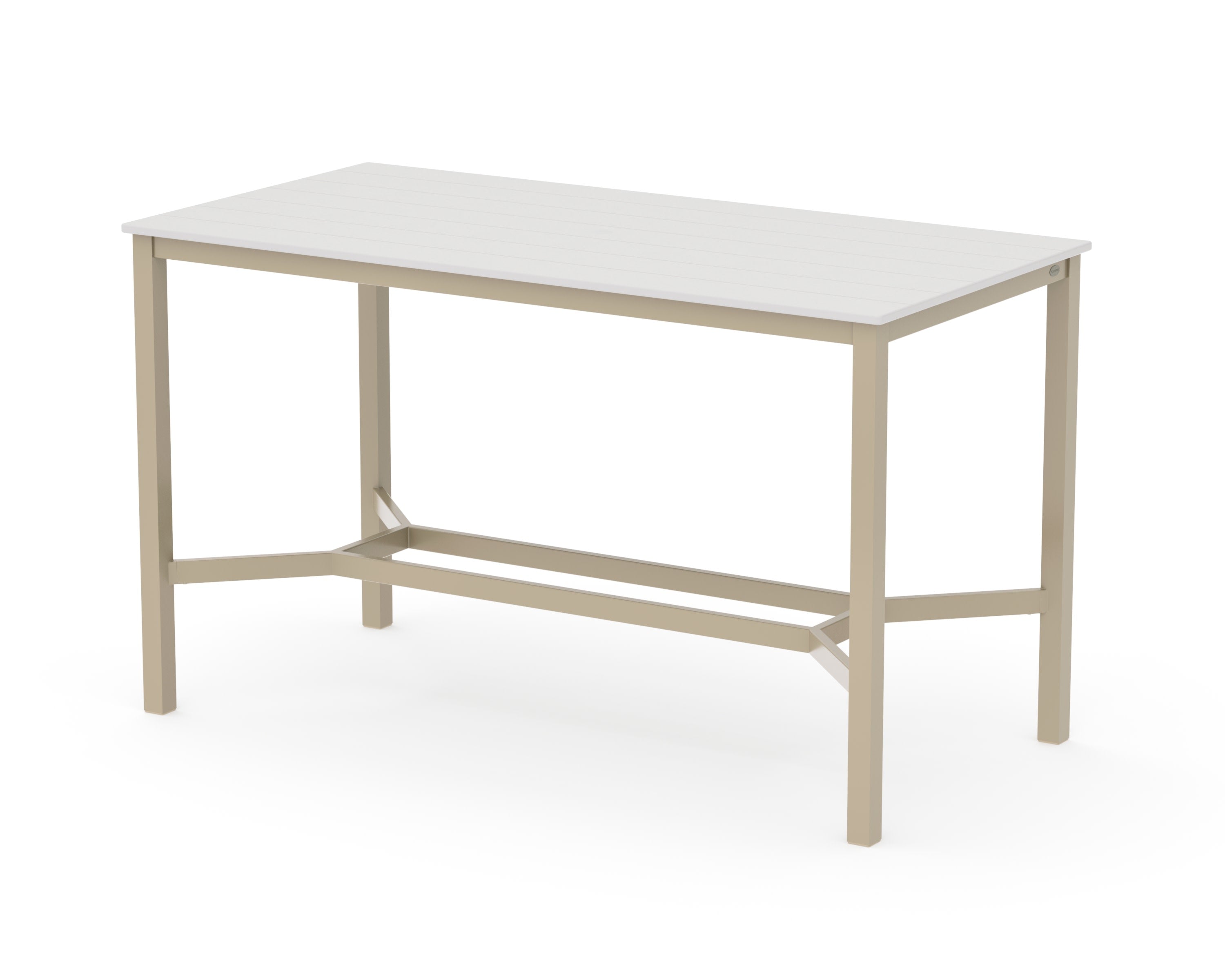 Main Street 36 x 72 Bar Table in Sand / Vintage White