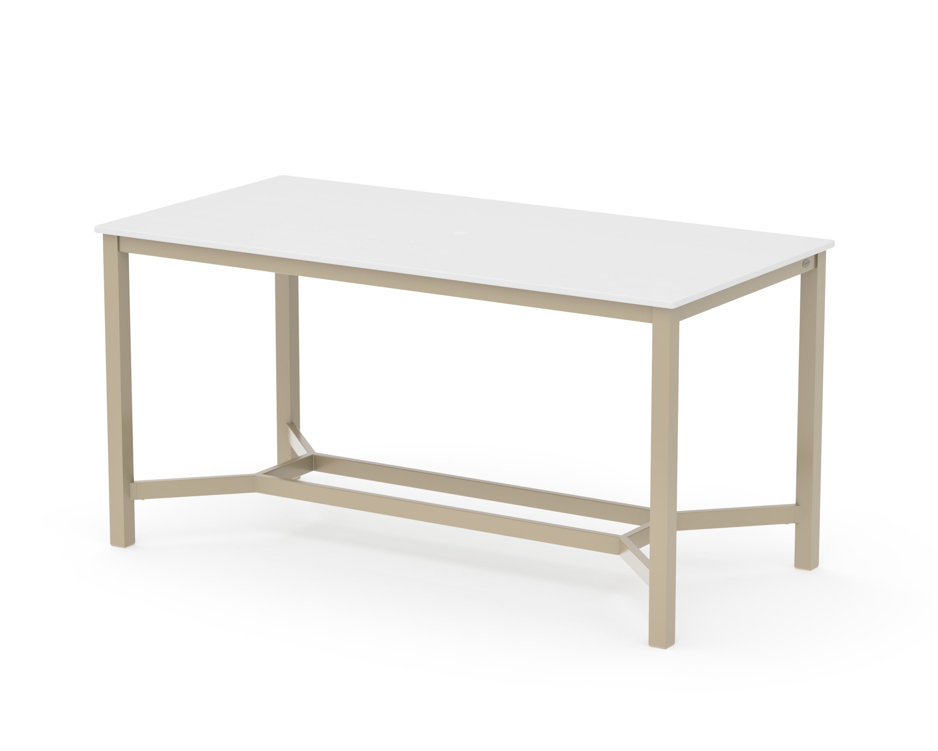 Main Street 36 x 72 Counter Table in Sand / White