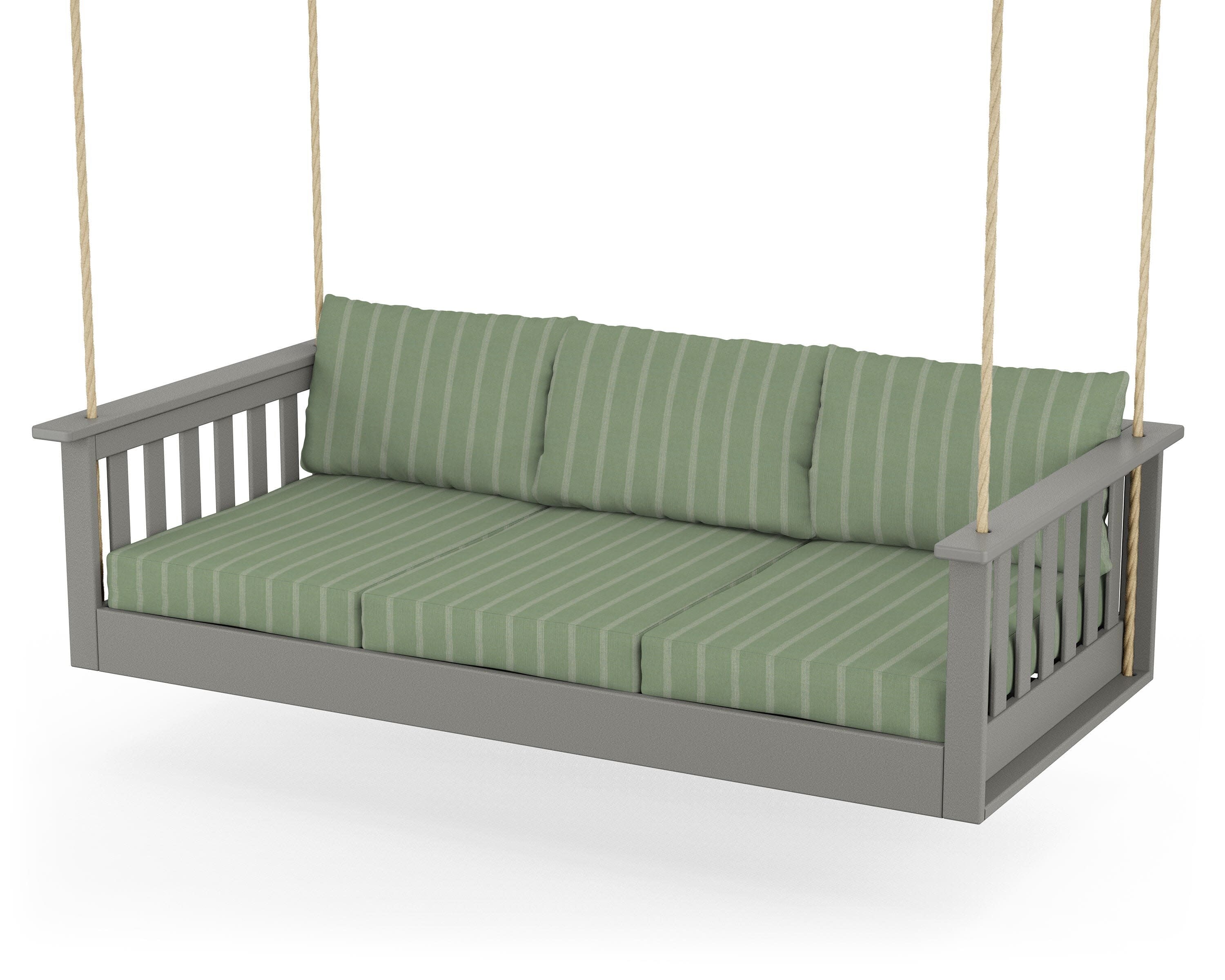 Vineyard Daybed Swing in Slate Grey / Unwind Rainwashed