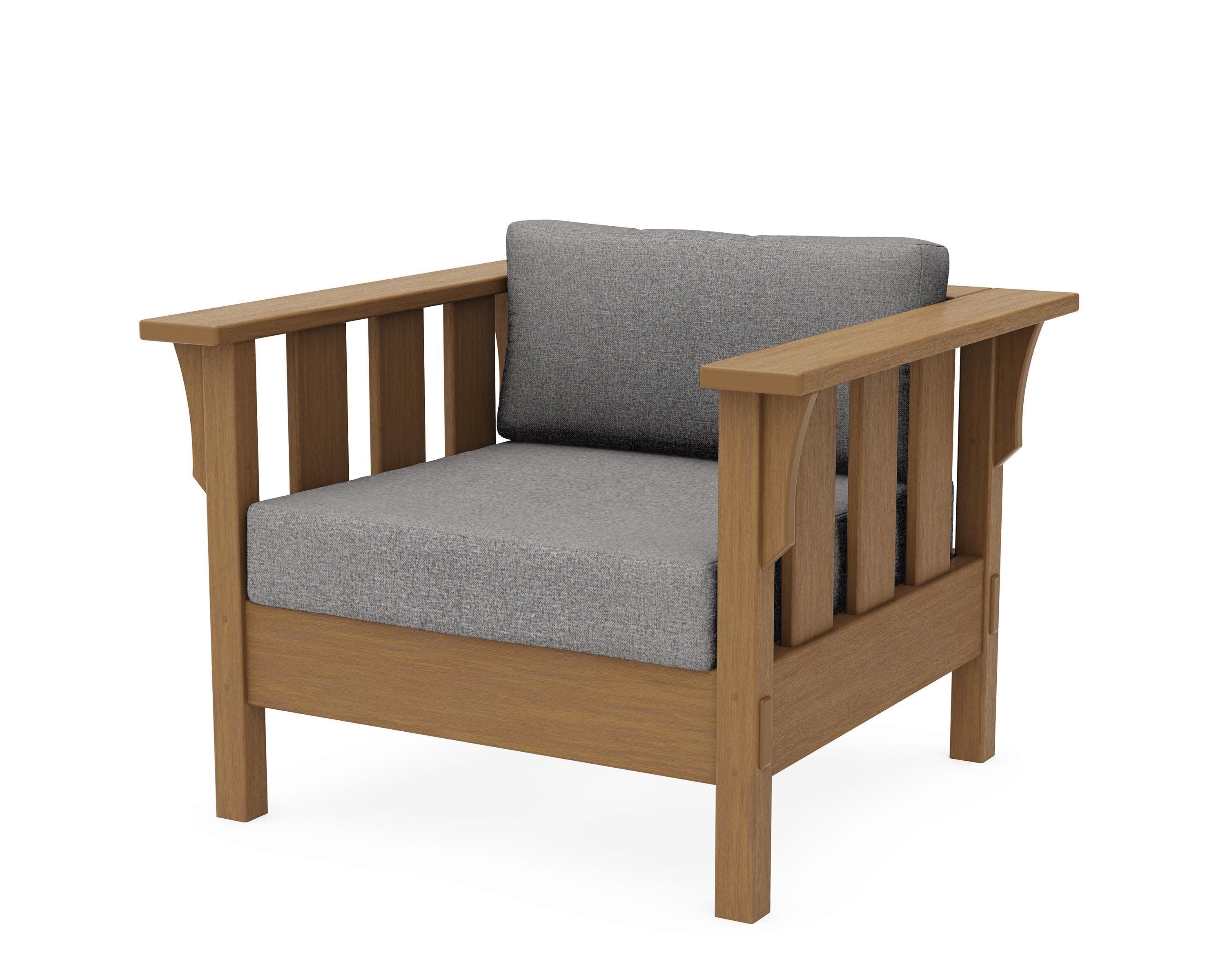 Acadia Deep Seating Chair in Natural / Grey Mist