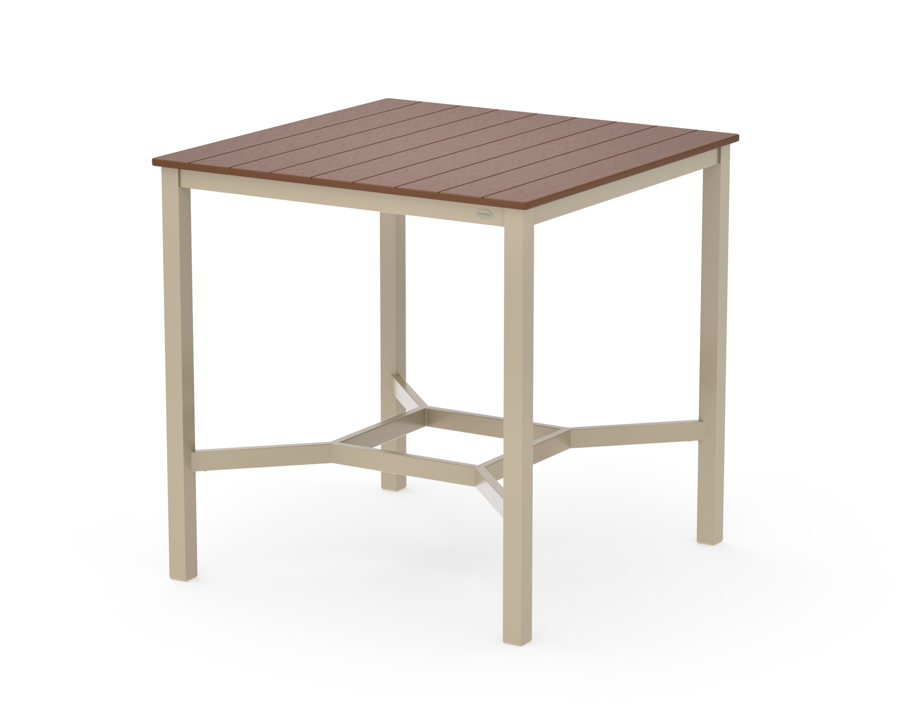 Main Street 42 x 42 Bar Table in Sand / Teak
