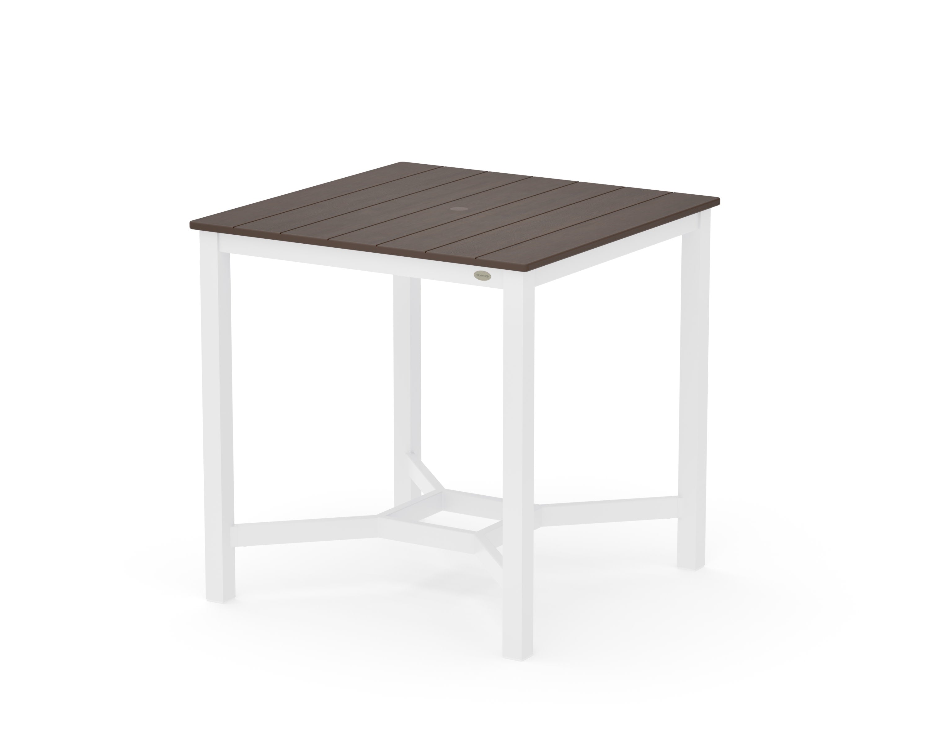 Main Street 36 x 36 Counter Table in White / Kona