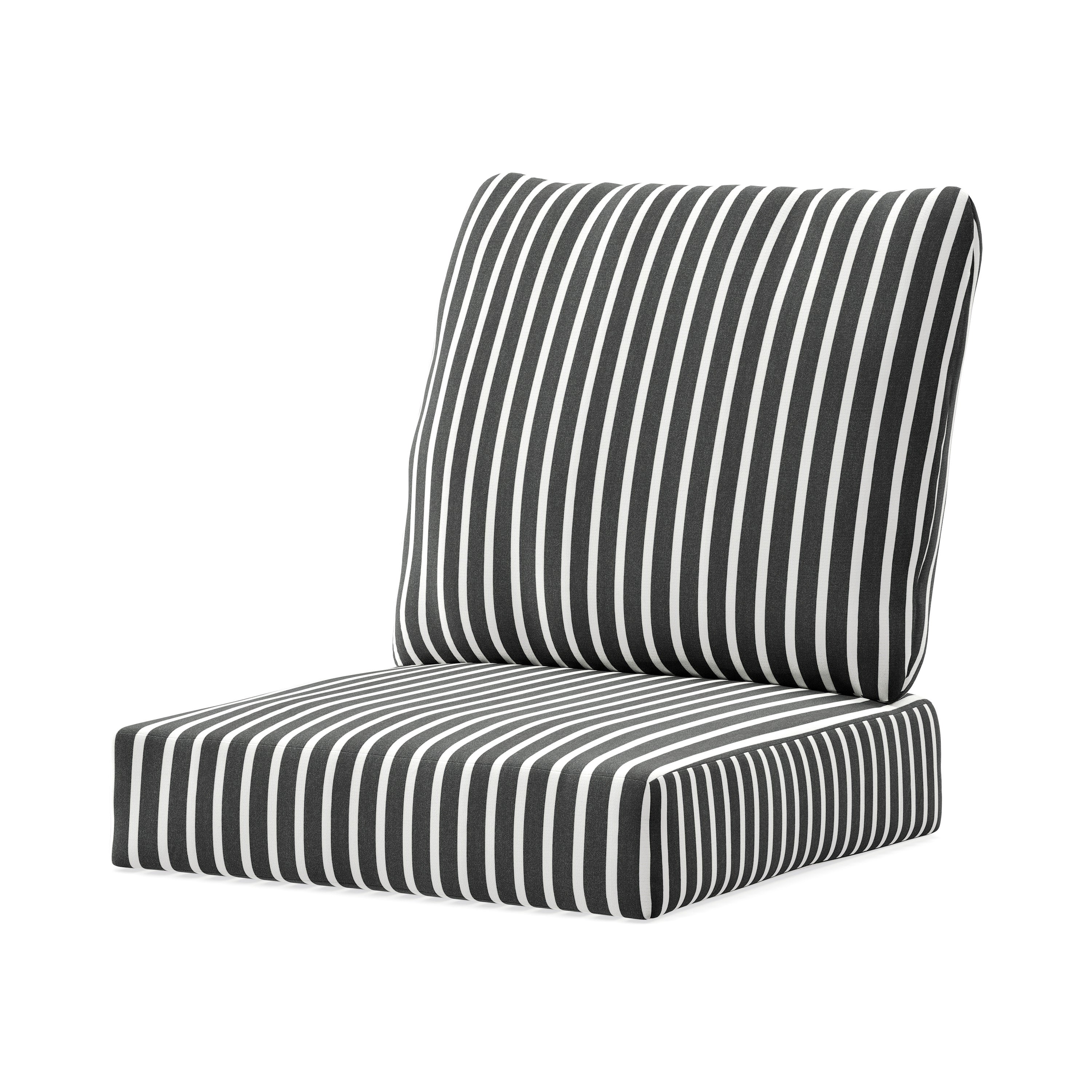 Baffle Seat/Back Cushion in Shore Classic