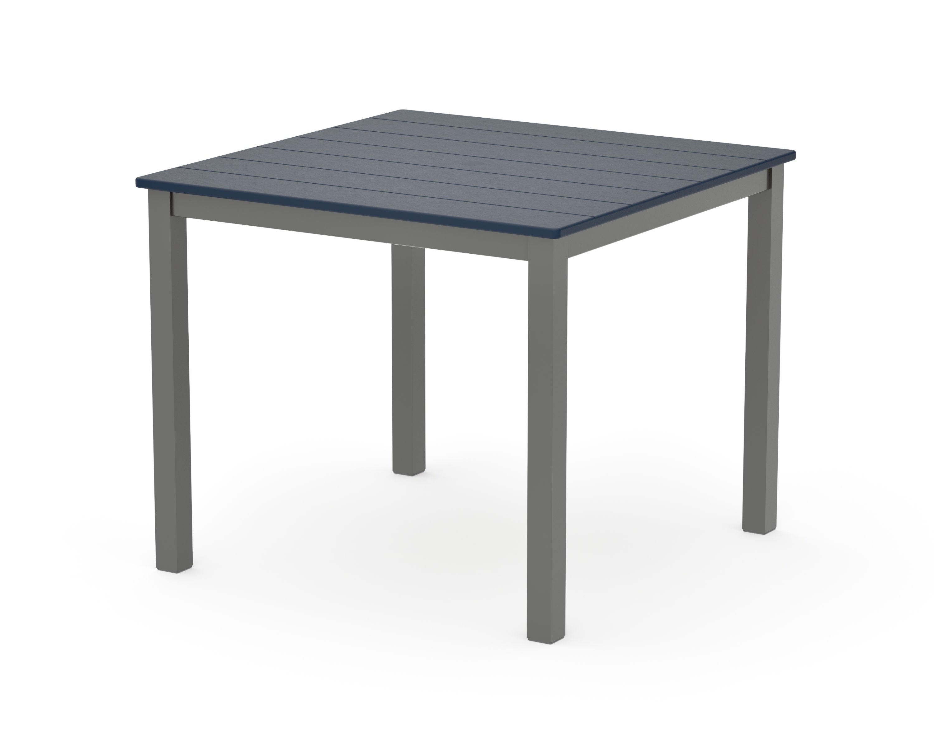 Main Street 36" x 36" Dining Table in Charcoal / Navy