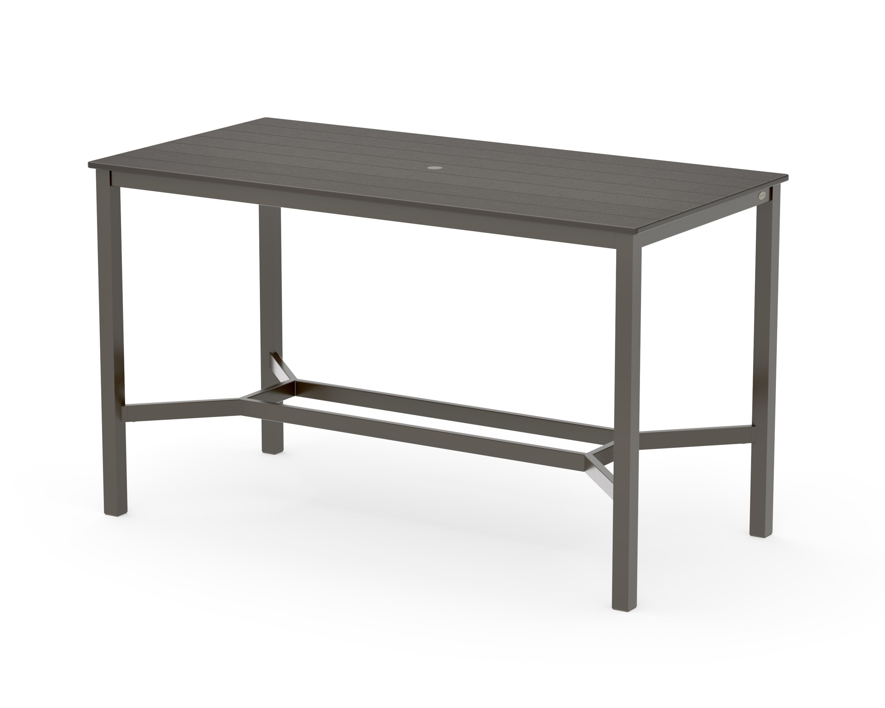 Main Street 36 x 72 Bar Table in Bronze / Vintage Coffee