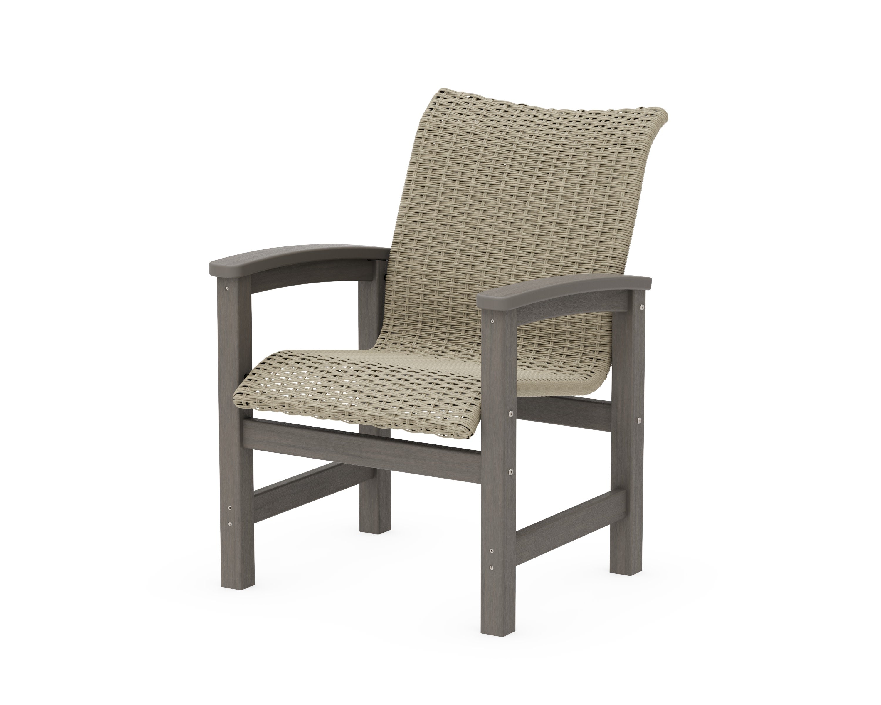 Coastal Woven Dining Chair in Driftwood / Dune Grass