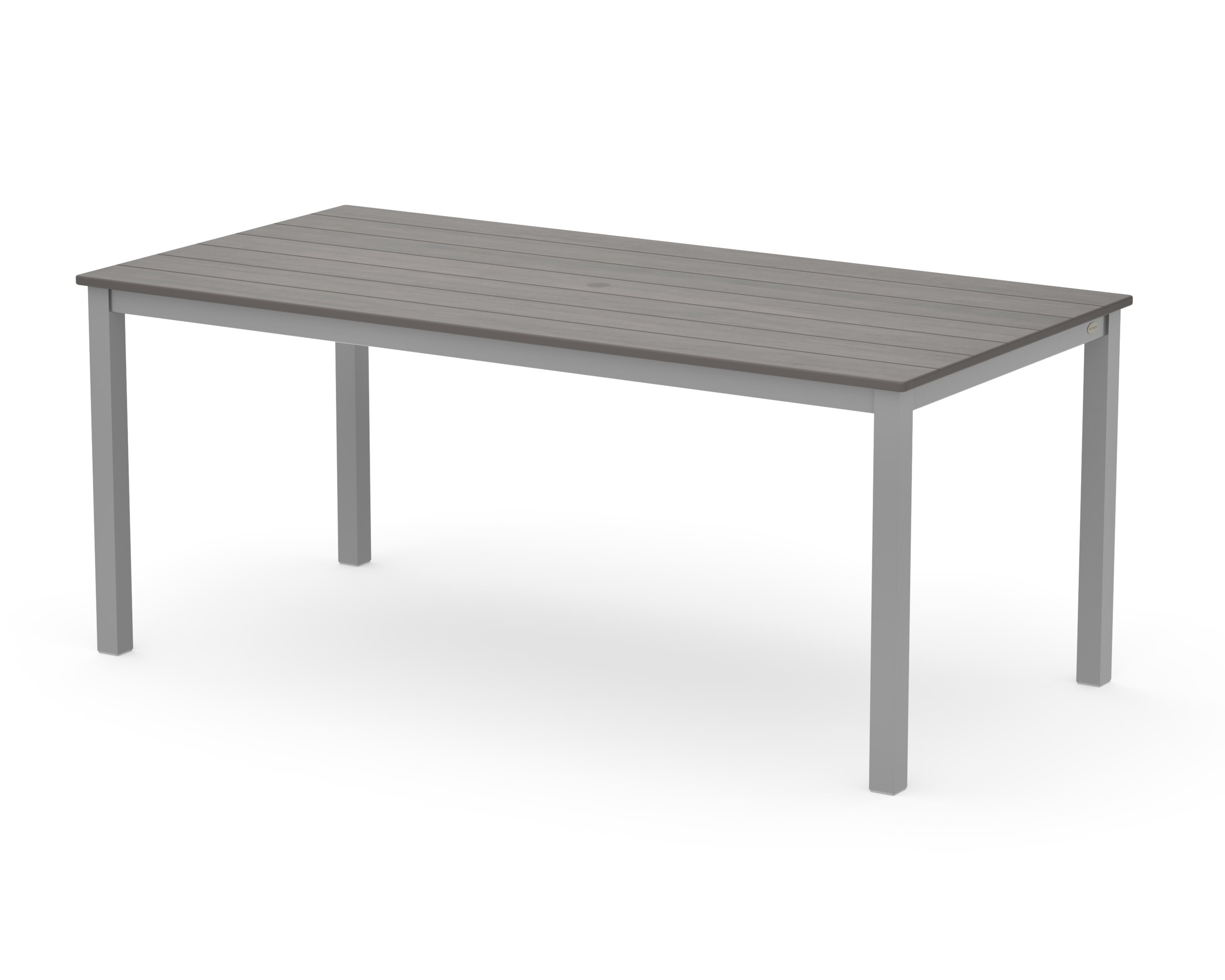 Main Street 36" x 72" Dining Table in Silver / Driftwood