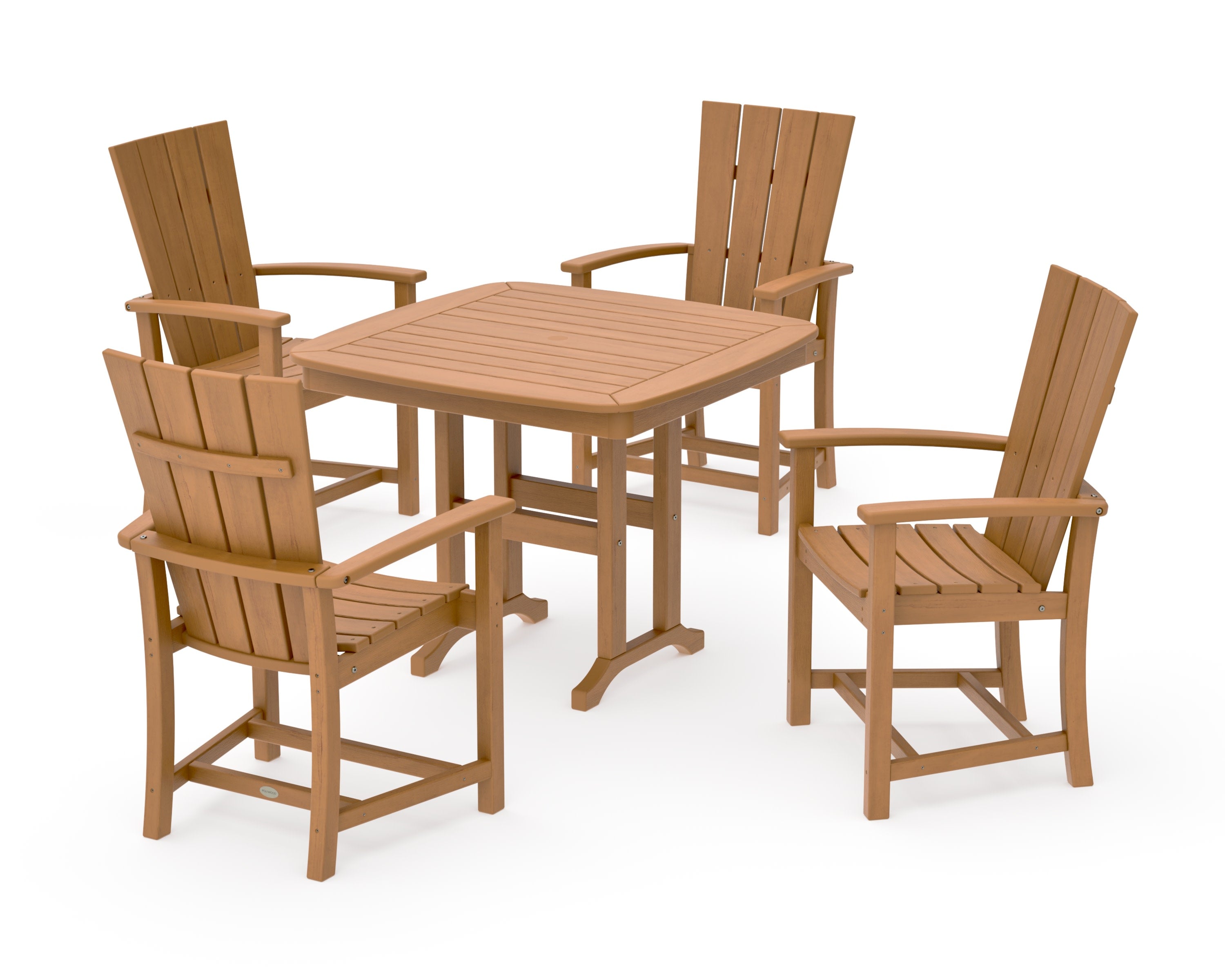 Quattro 5-Piece Dining Set in Natural