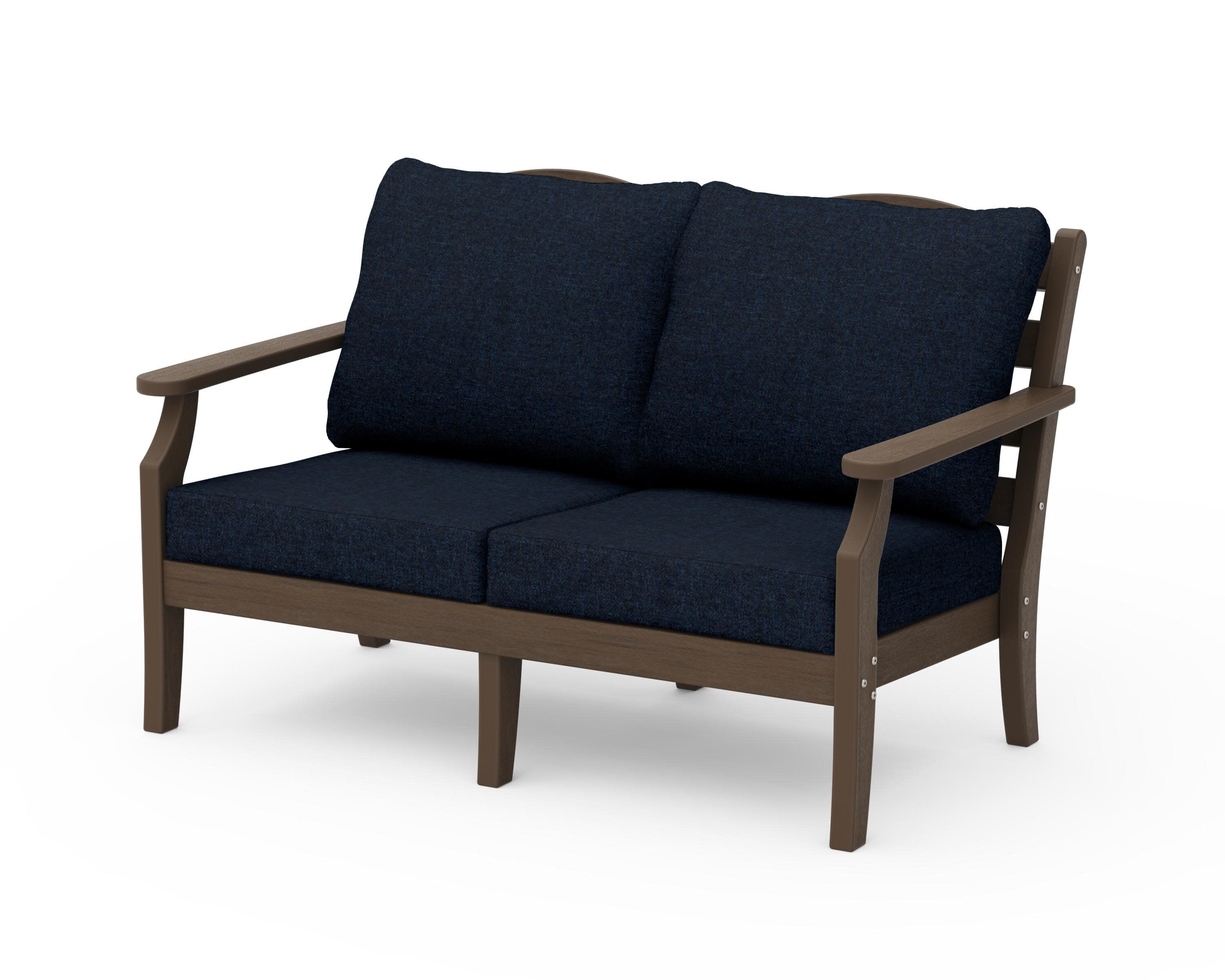 Savannah Deep Seating Loveseat in Kona / Marine Indigo