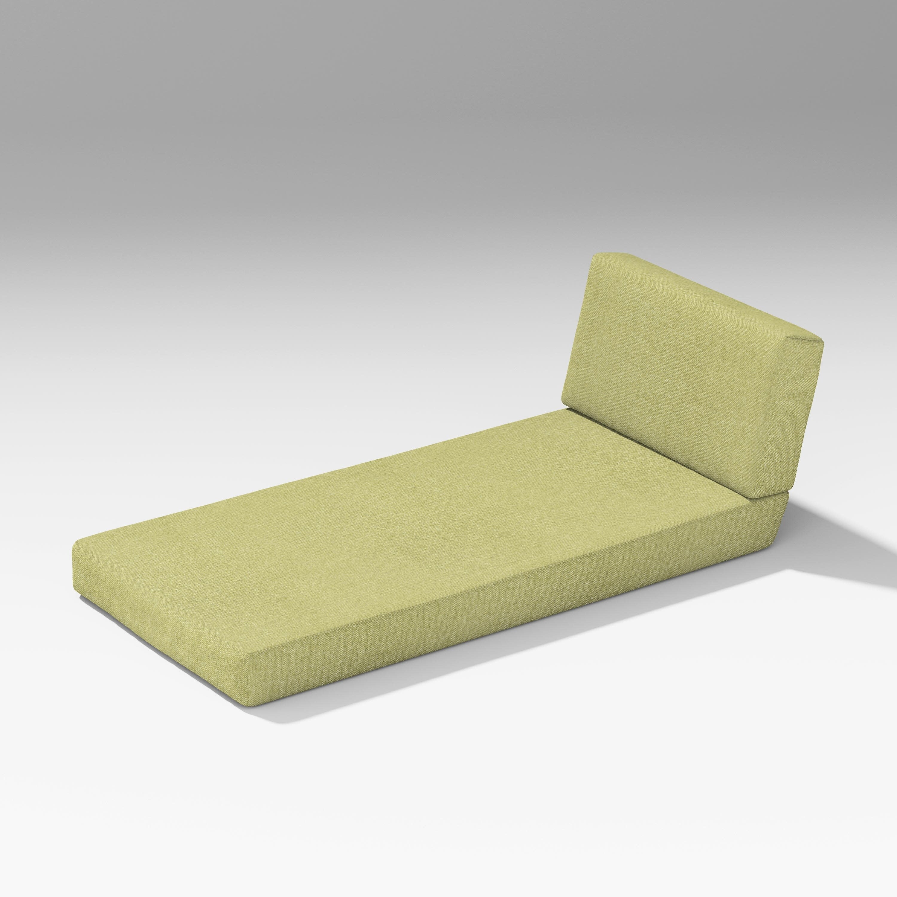 Latitude Modular Chaise Seat/Back Combo in Chartreuse Boucle