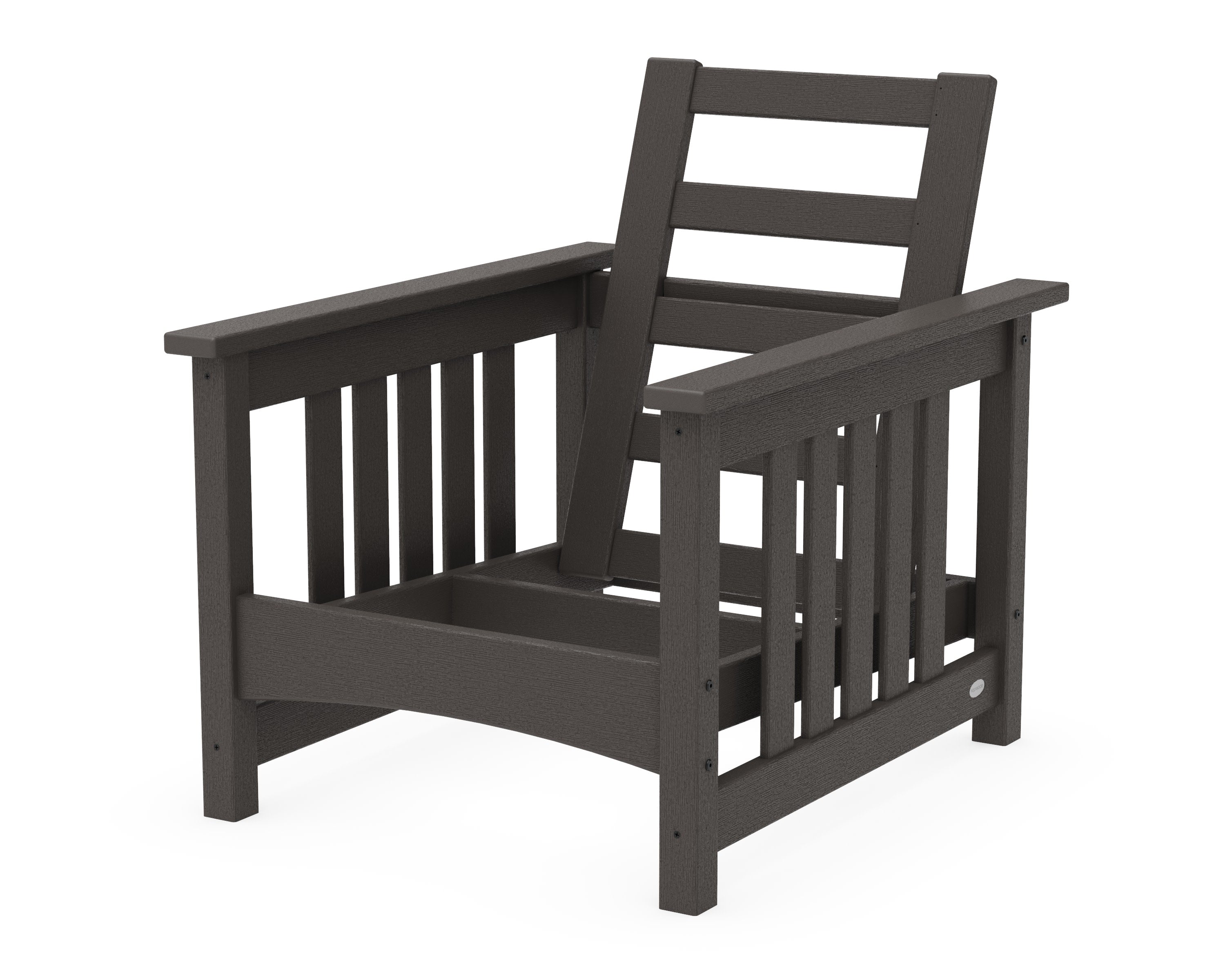 Club Mission Chair Frame in Vintage Coffee