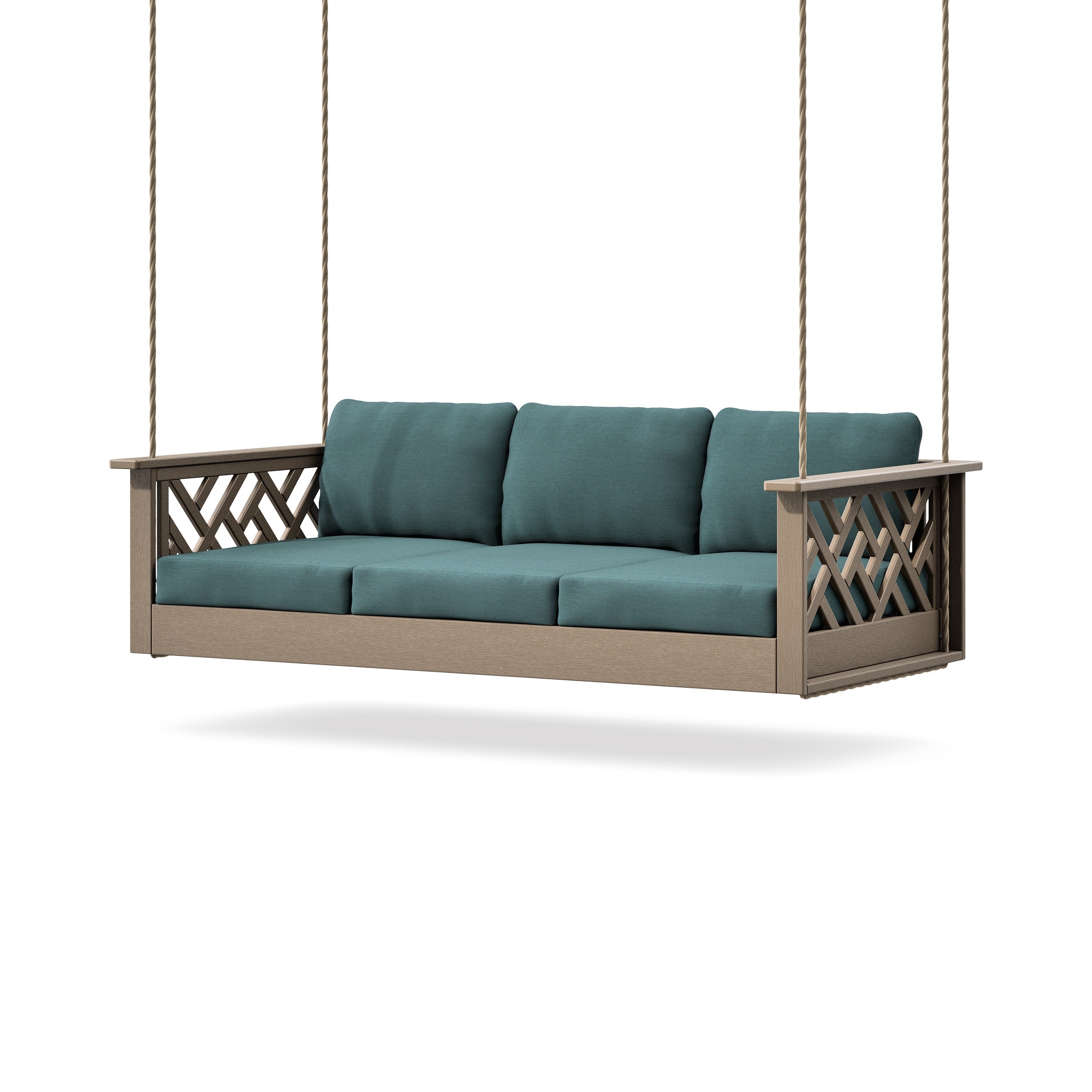 Chippendale Daybed Swing in Vintage Sahara / Ocean Teal