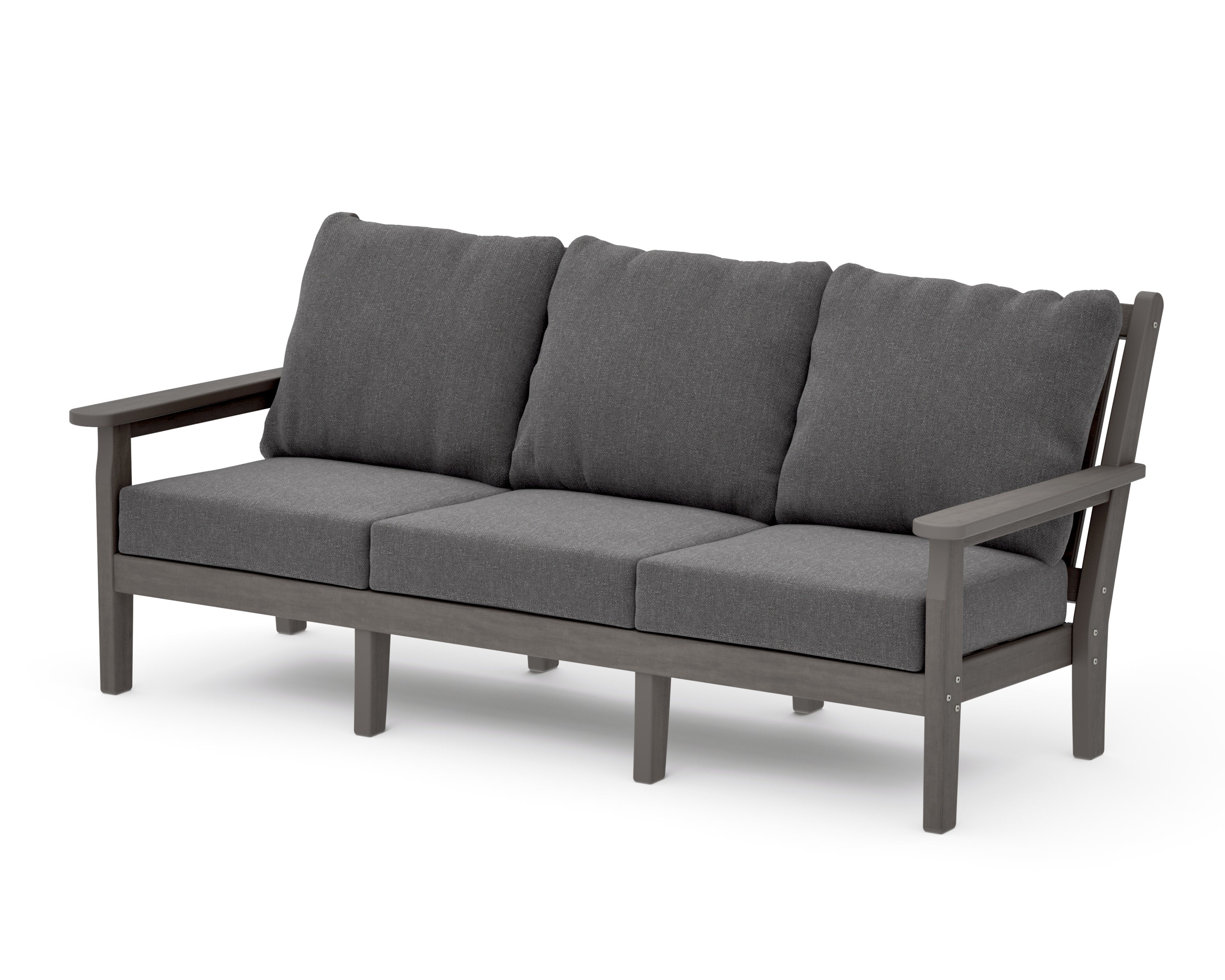 Chippendale Deep Seating Sofa in Driftwood / Ash Charcoal