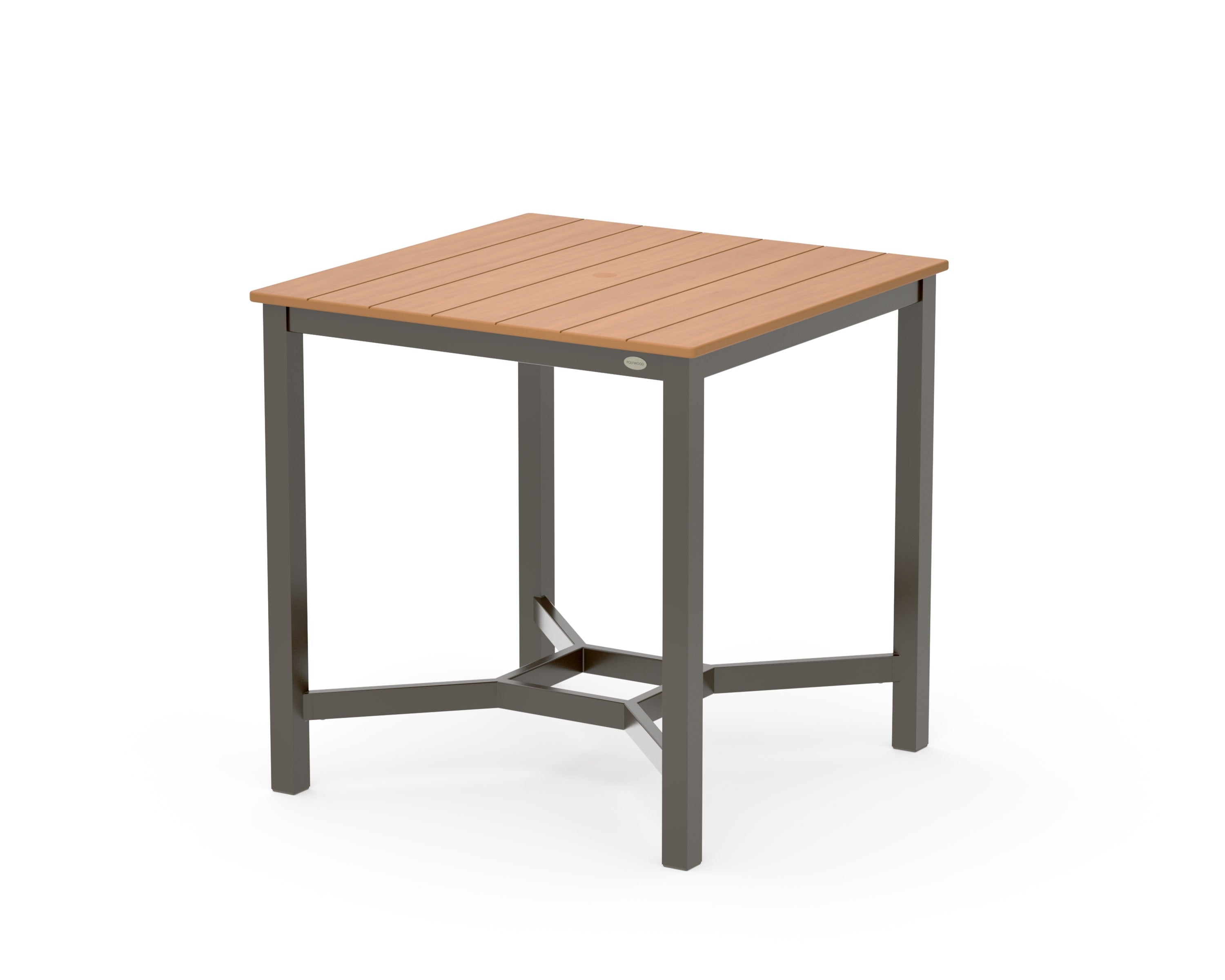 Main Street 36 x 36 Counter Table in Bronze / Natural