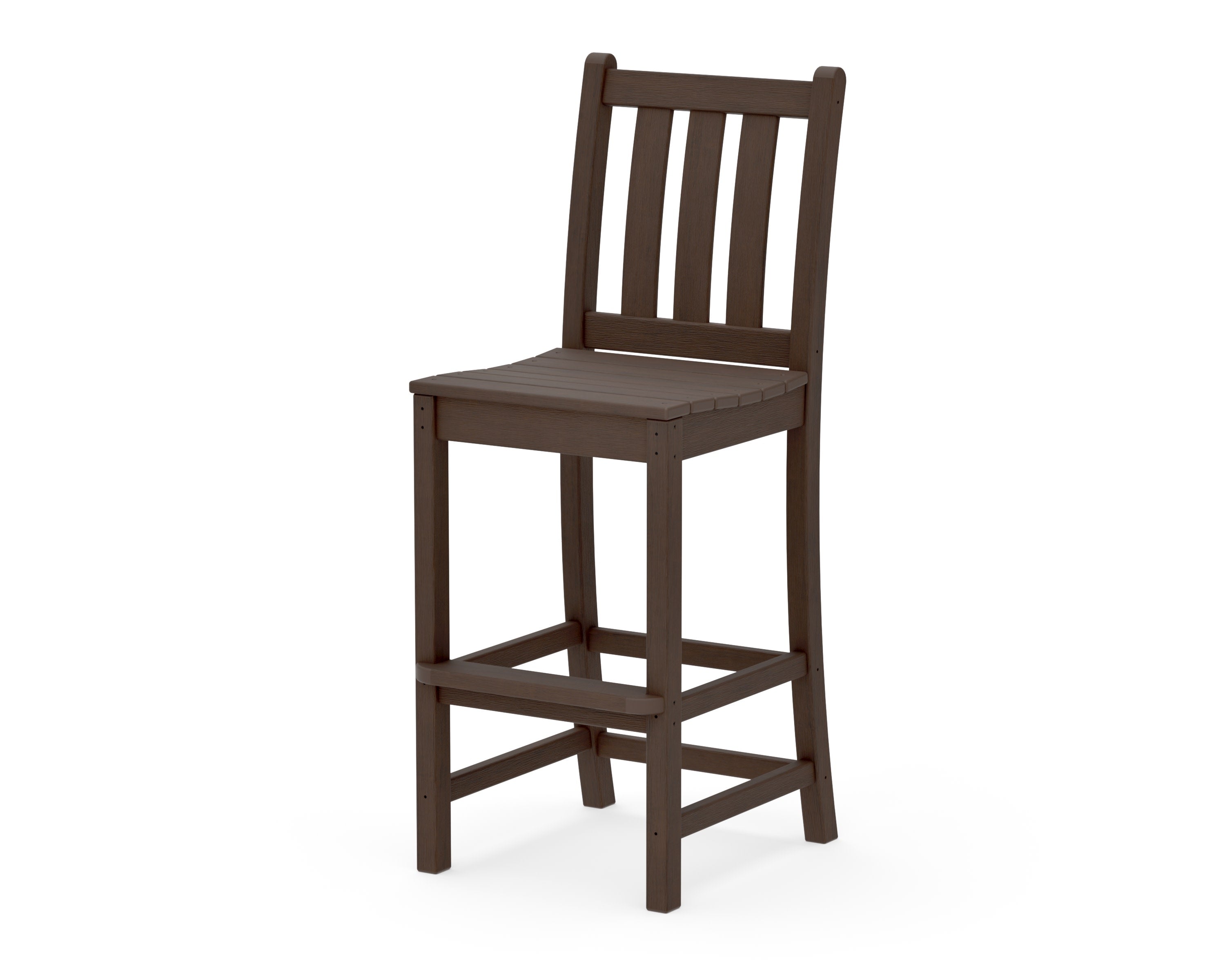 Traditional Garden Bar Side Chair in Kona