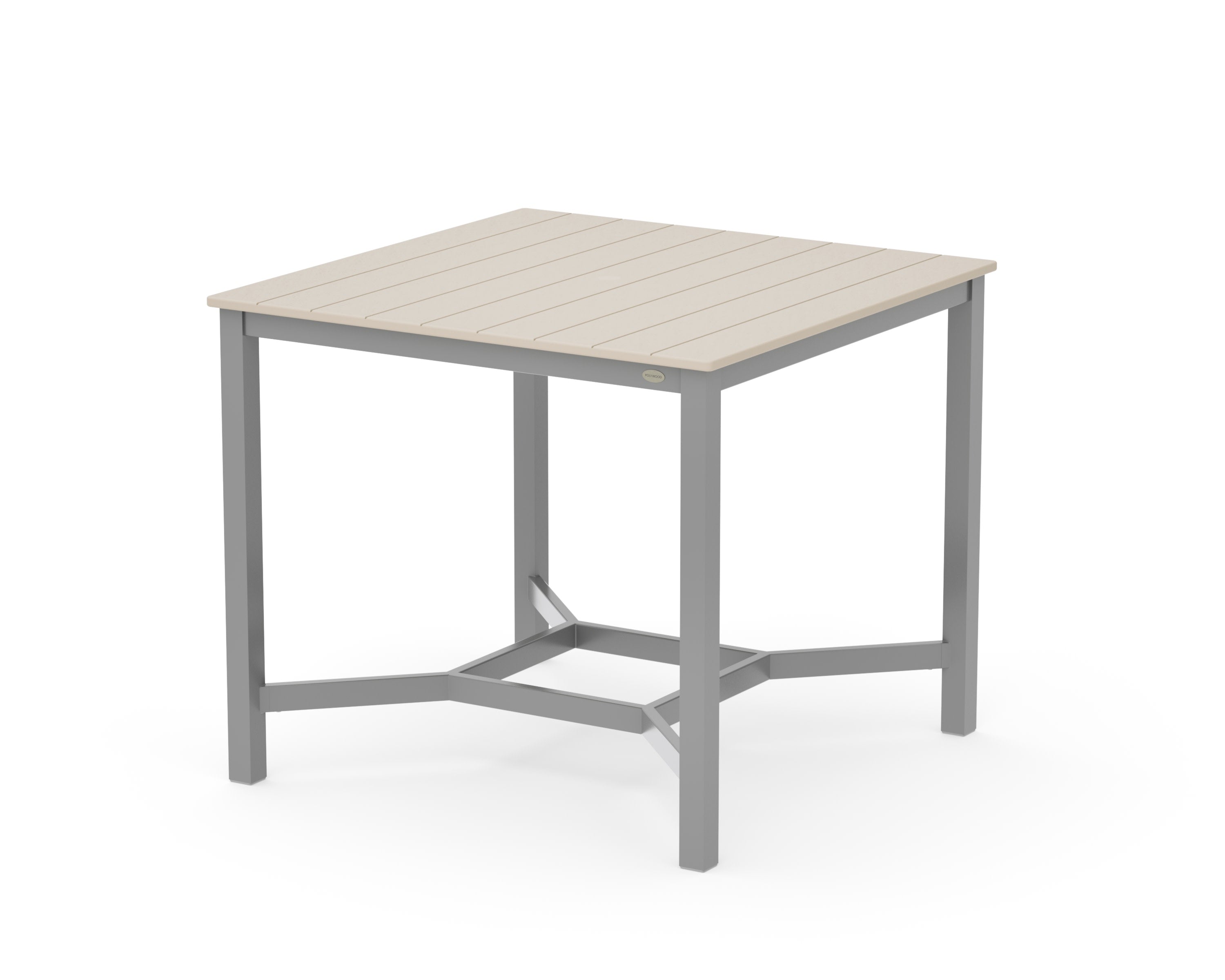 Main Street 42 x 42 Counter Table in Silver / Sand