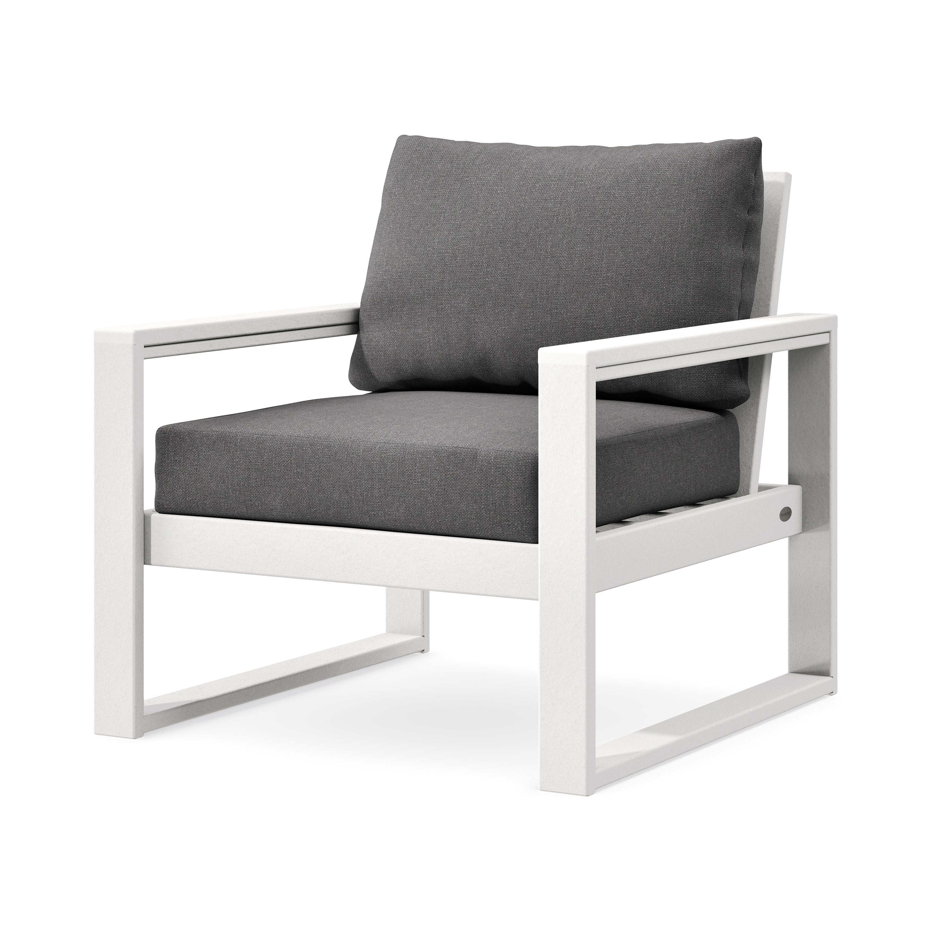 EDGE Club Chair in White / Ash Charcoal