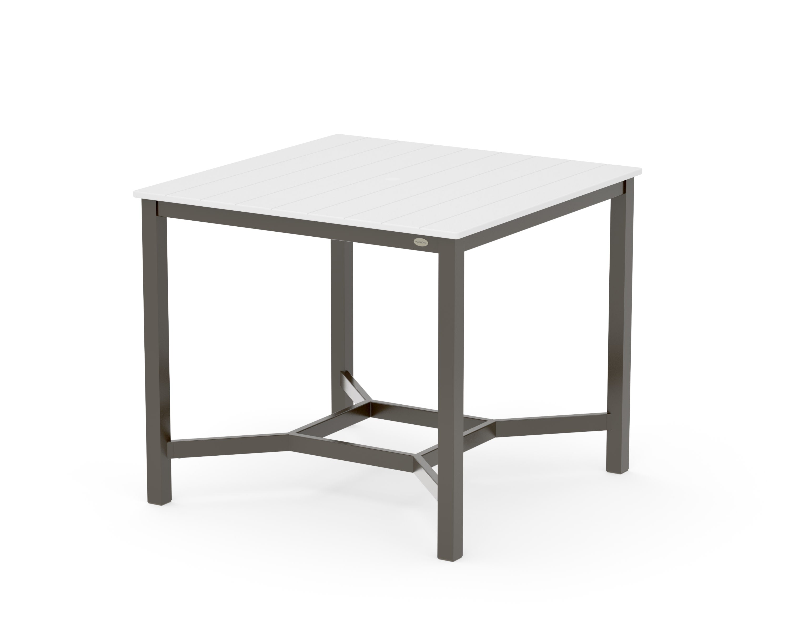 Main Street 42 x 42 Counter Table in Bronze / White