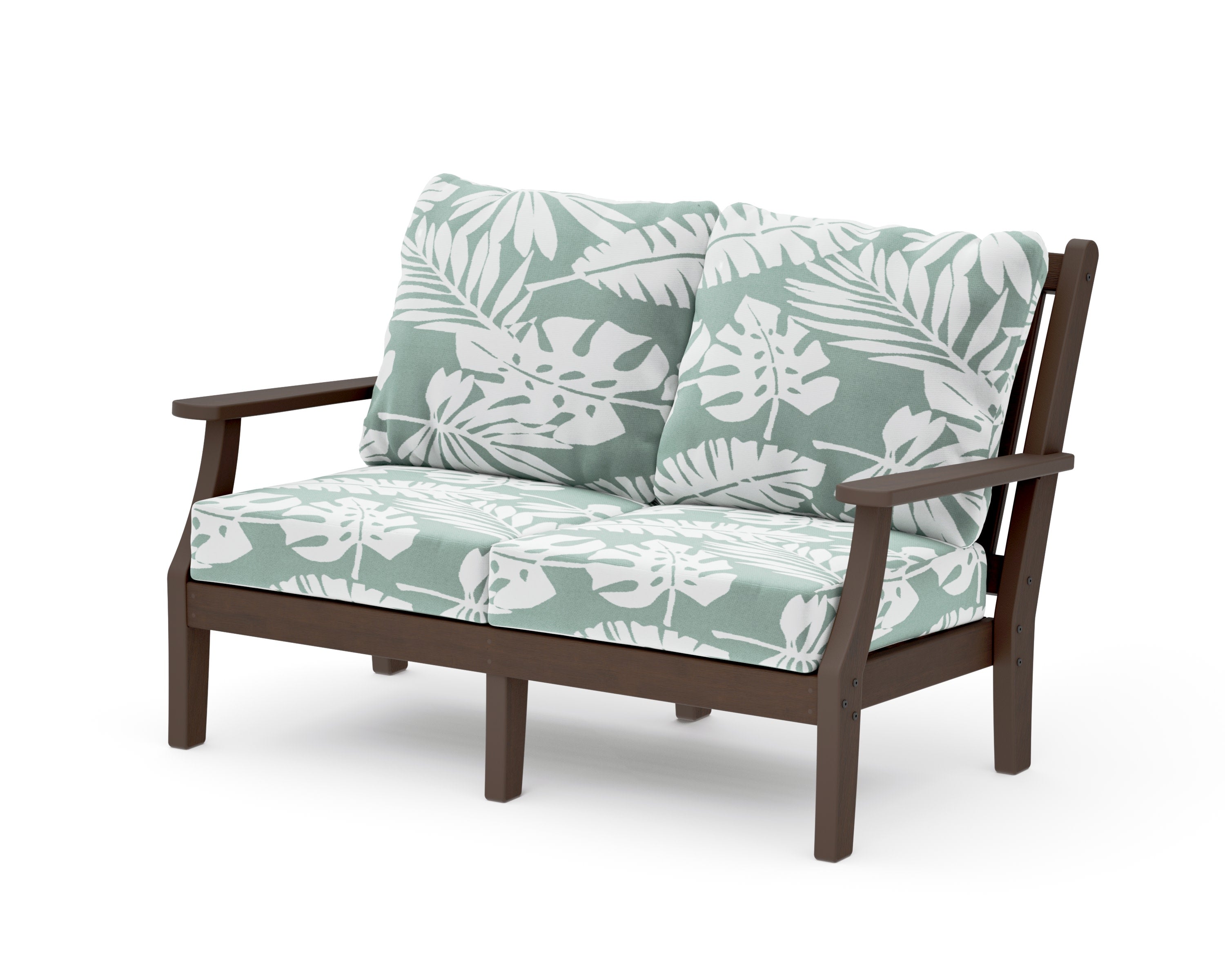 Wovendale Deep Seating Loveseat in Kona / Leaf Glacier Spa