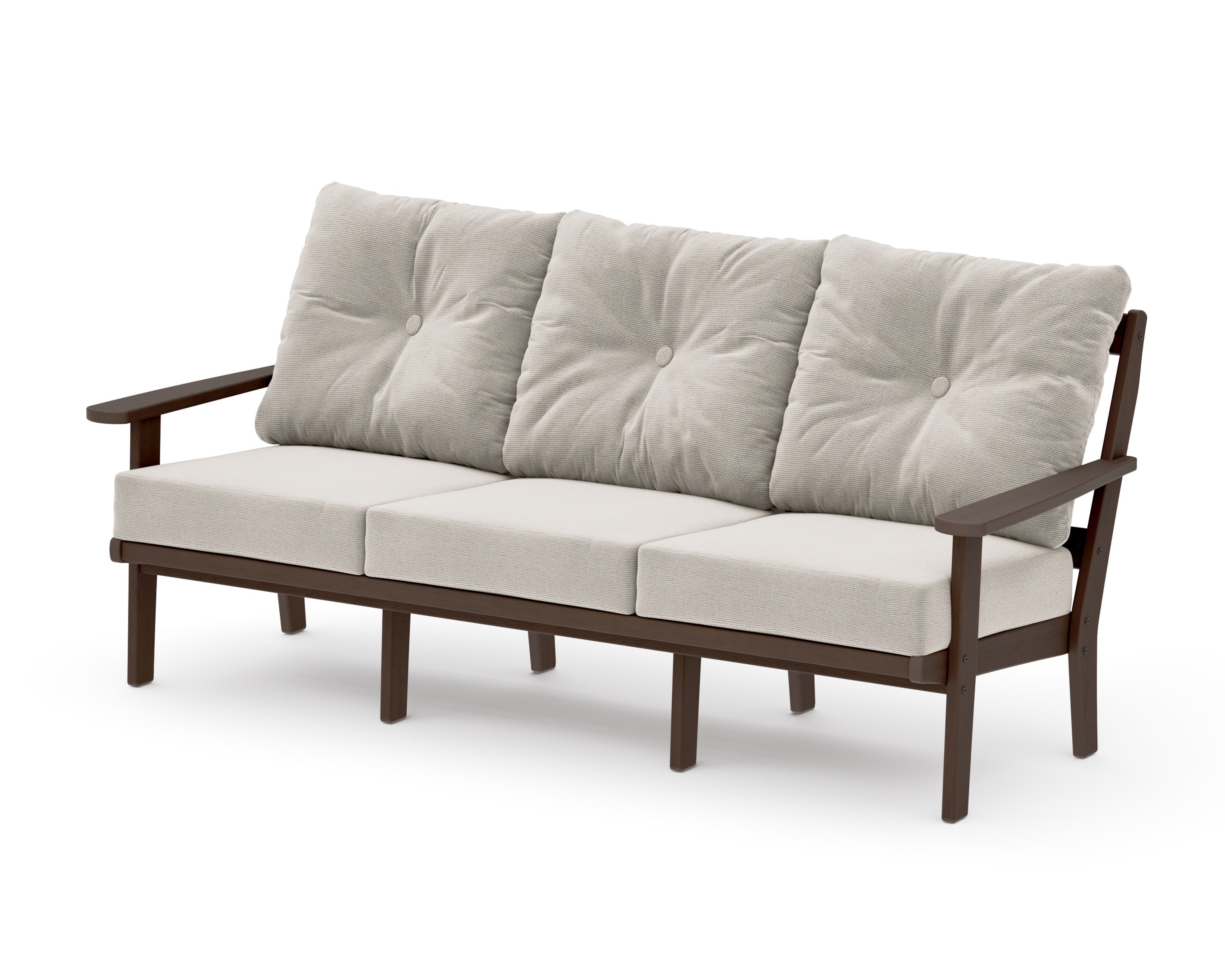 Mission Deep Seating Sofa in Kona / Dune Burlap