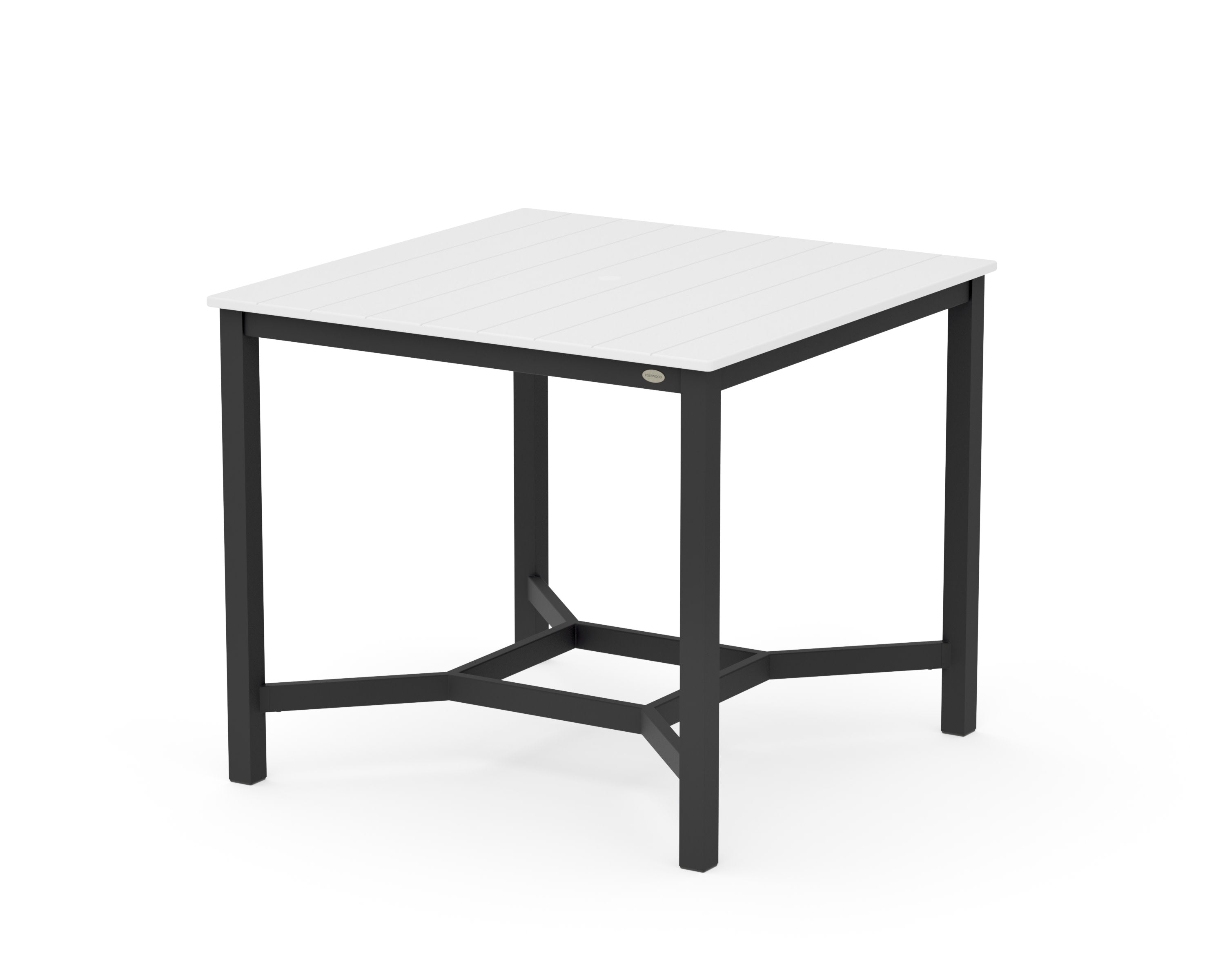 Main Street 42 x 42 Counter Table in Black / White