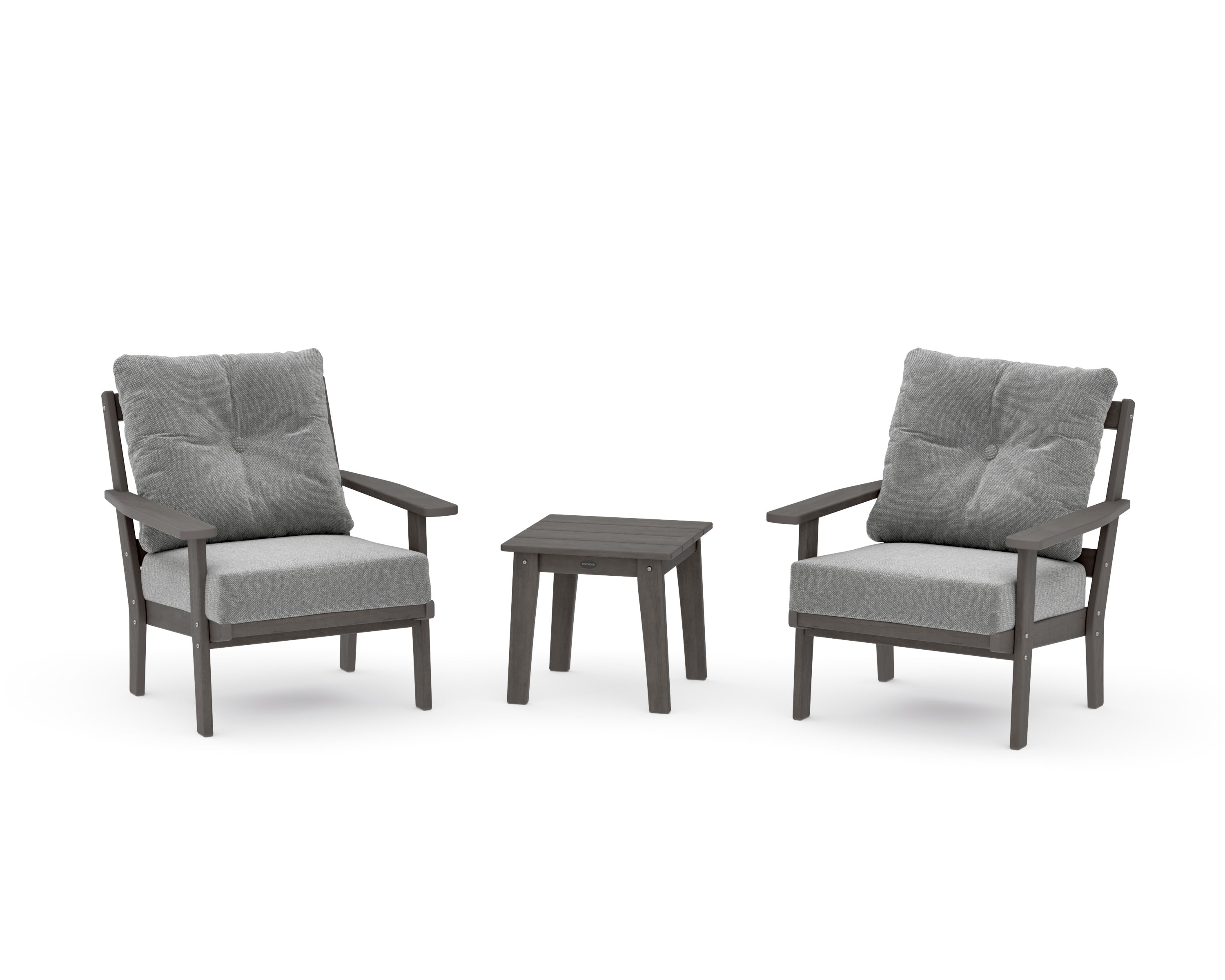 Oxford 3-Piece Deep Seating Set in Driftwood / Grey Mist