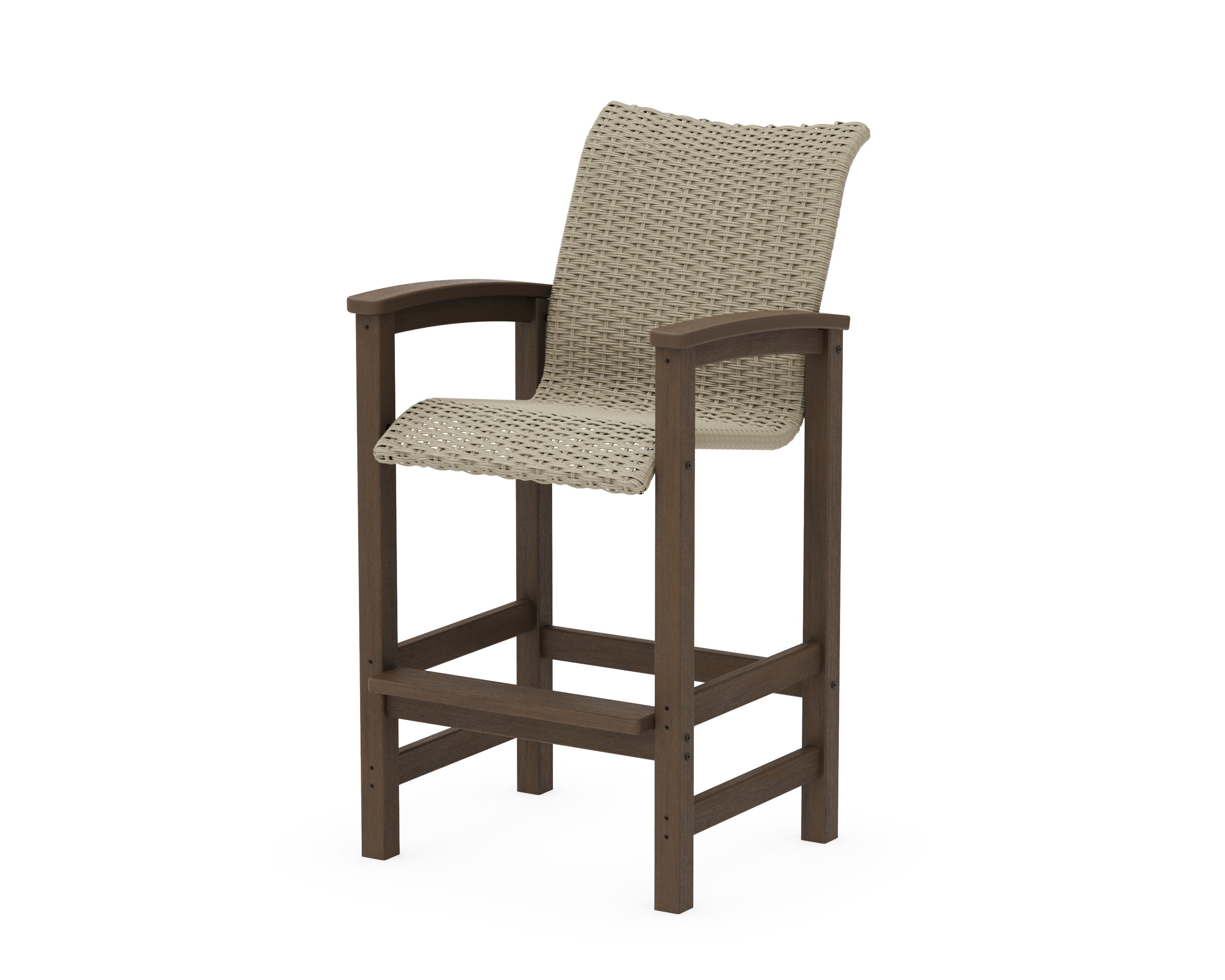 Coastal Woven Bar Chair in Kona / Dune Grass