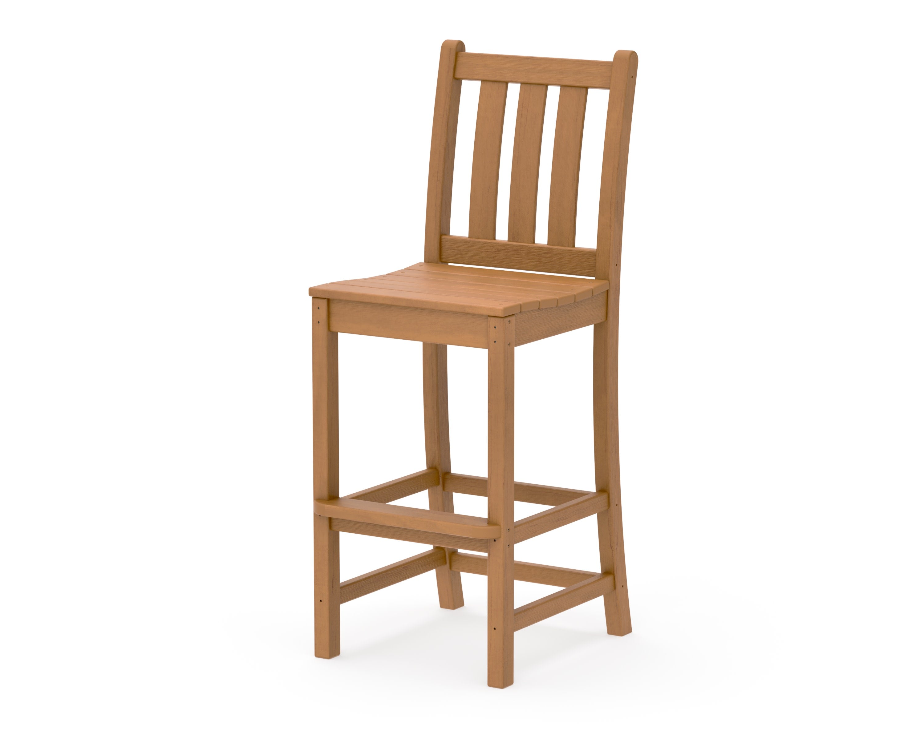 Traditional Garden Bar Side Chair in Natural